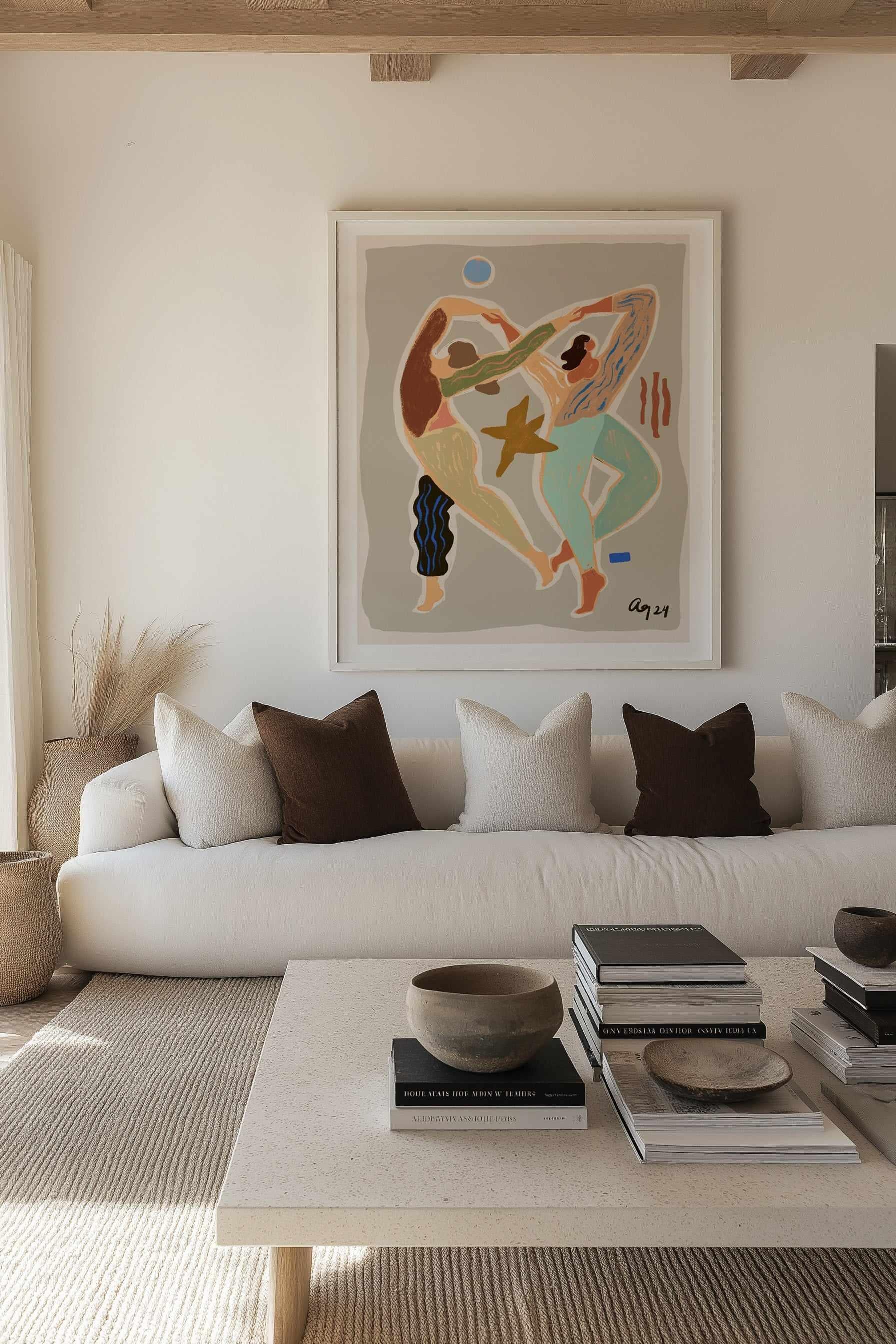 Infinity Dance by Arty Guava | Art Print from Olive et Oriel where you can shop wallpaper and artworks online