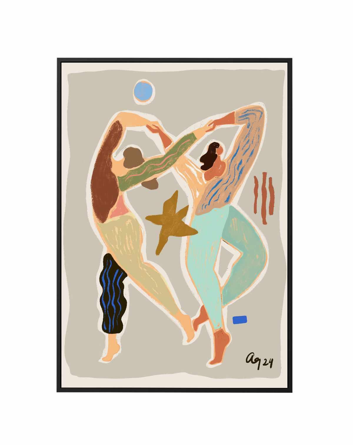 Infinity Dance by Arty Guava | Framed Canvas Art Print from Olive et Oriel where you can shop wallpaper and artworks online