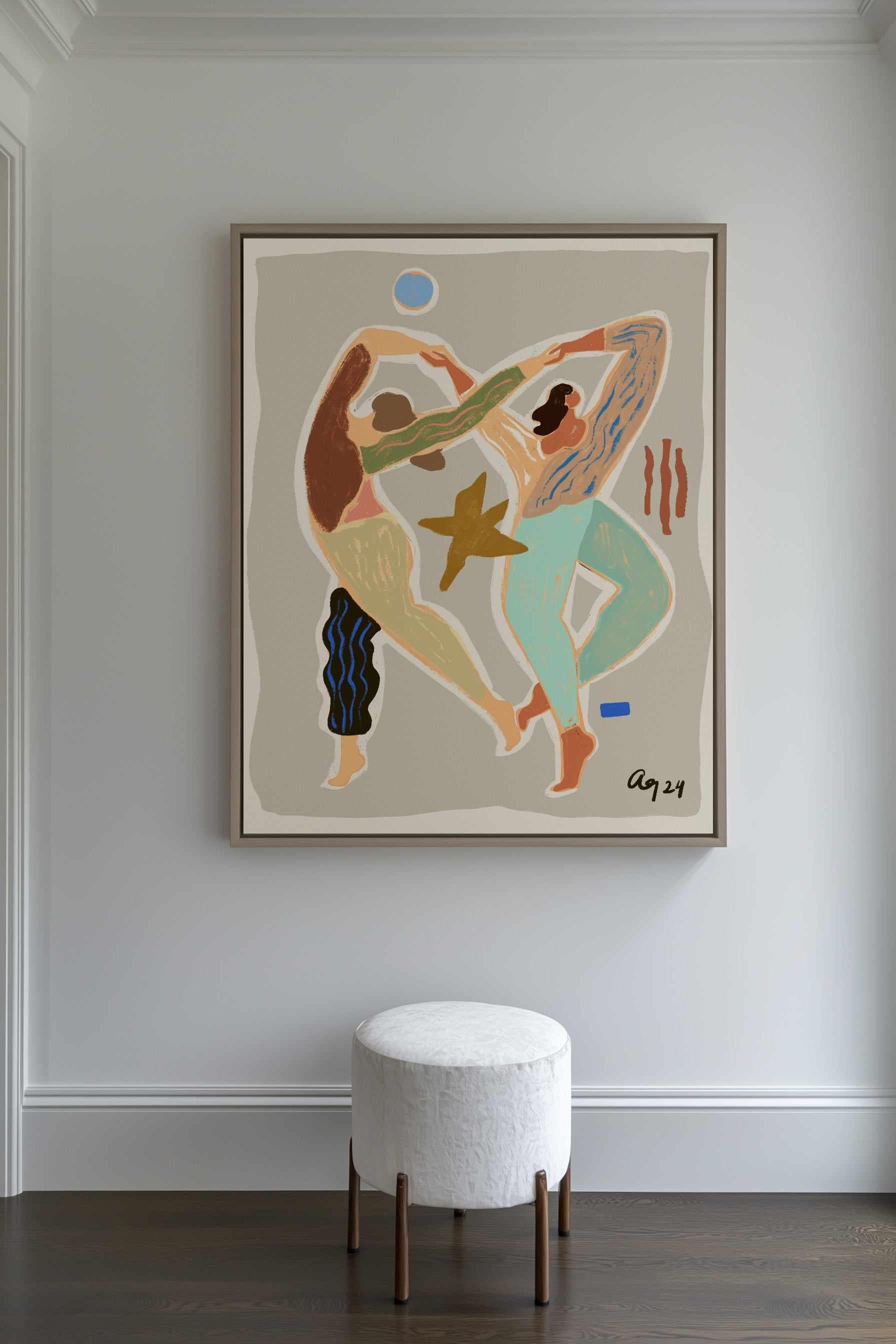 Infinity Dance by Arty Guava | Framed Canvas Art Print from Olive et Oriel where you can shop wallpaper and artworks online