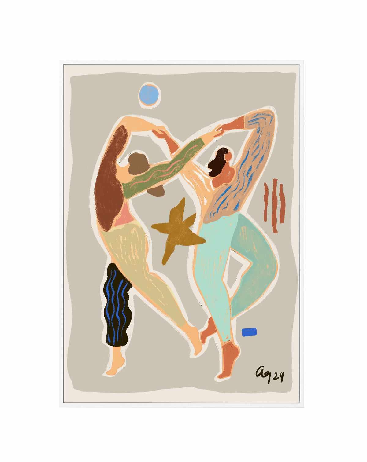 Infinity Dance by Arty Guava | Framed Canvas Art Print from Olive et Oriel where you can shop wallpaper and artworks online