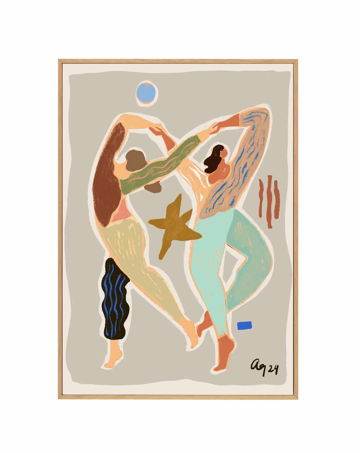 Infinity Dance by Arty Guava | Framed Canvas Art Print from Olive et Oriel where you can shop wallpaper and artworks online