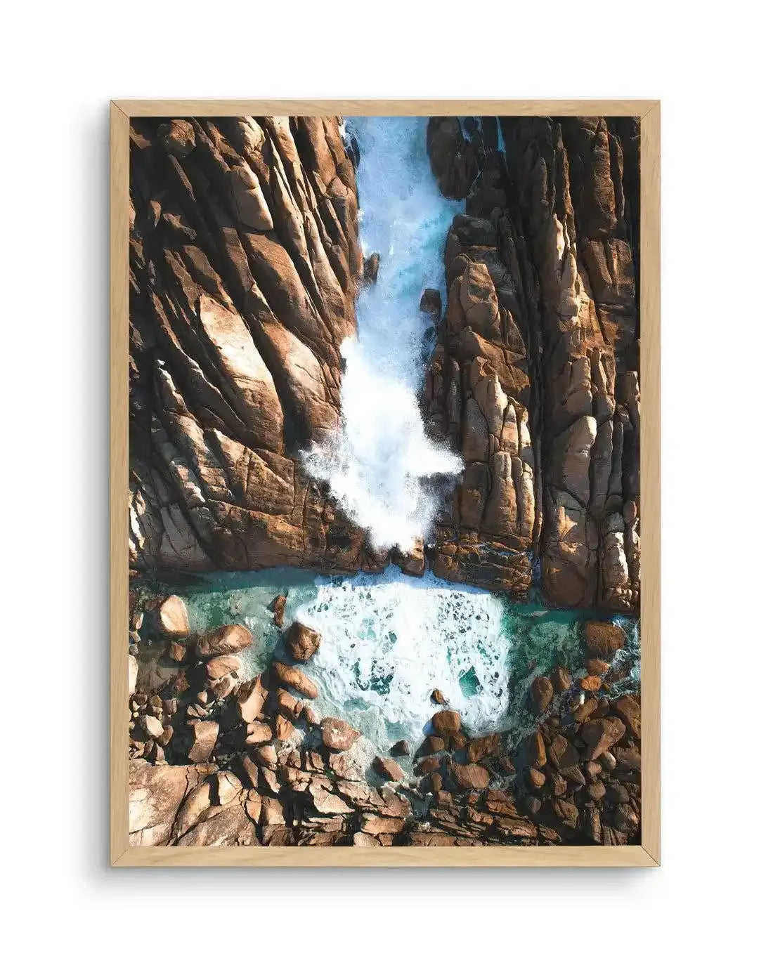 Injidup Natural Spa | WA Art Print-PRINT-Olive et Oriel-Olive et Oriel-A5 | 5.8" x 8.3" | 14.8 x 21cm-Oak-With White Border-Buy-Australian-Art-Prints-Online-with-Olive-et-Oriel-Your-Artwork-Specialists-Austrailia-Decorate-With-Coastal-Photo-Wall-Art-Prints-From-Our-Beach-House-Artwork-Collection-Fine-Poster-and-Framed-Artwork