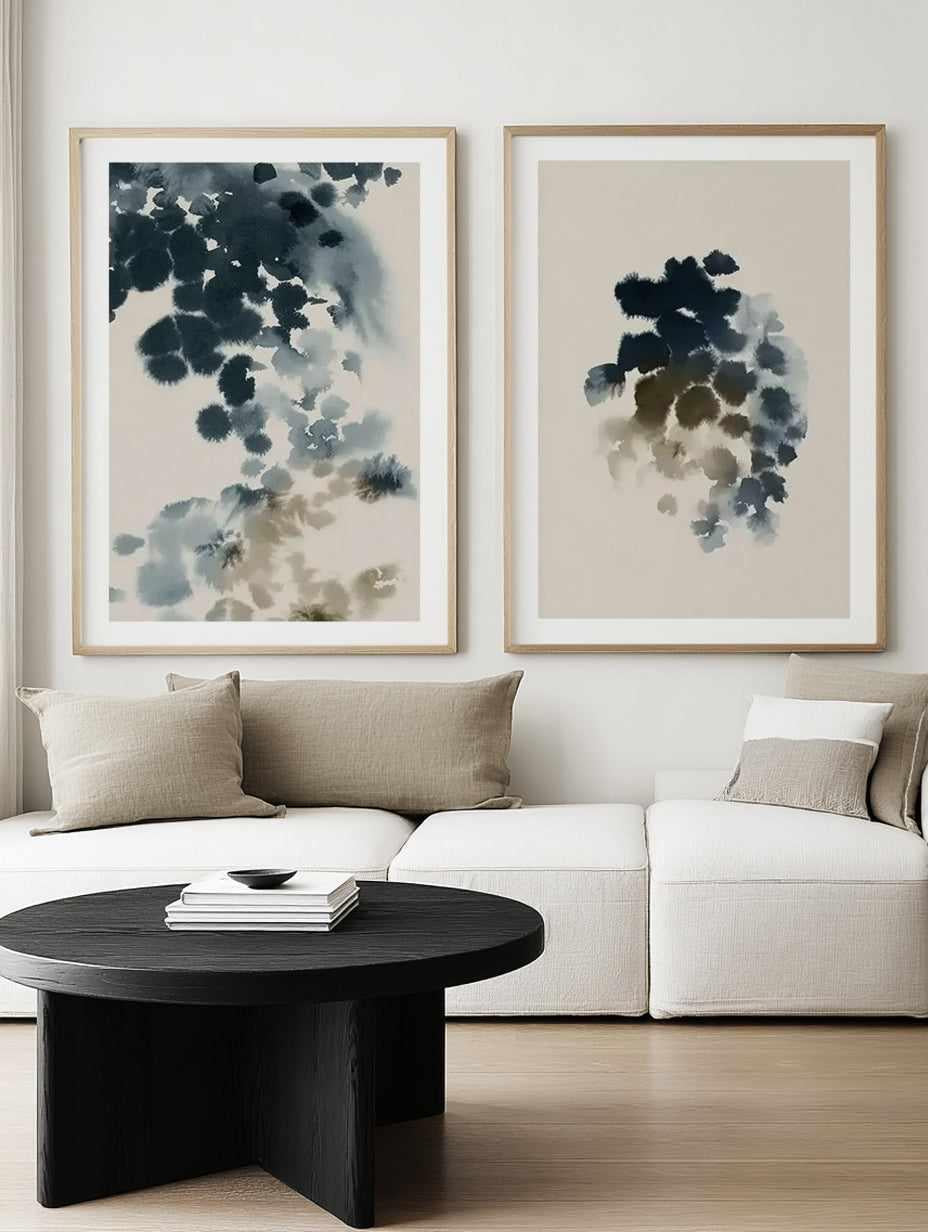 Ink Blot I & II Art Print Set of 2 | Matching Wall Art from Olive et Oriel where you can shop wallpaper and artworks online
