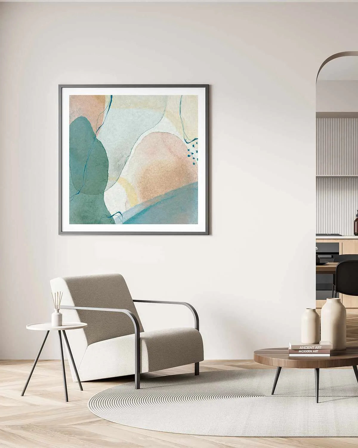 Inky Abstract I Art Print from Olive et Oriel where you can shop wallpaper and artworks online