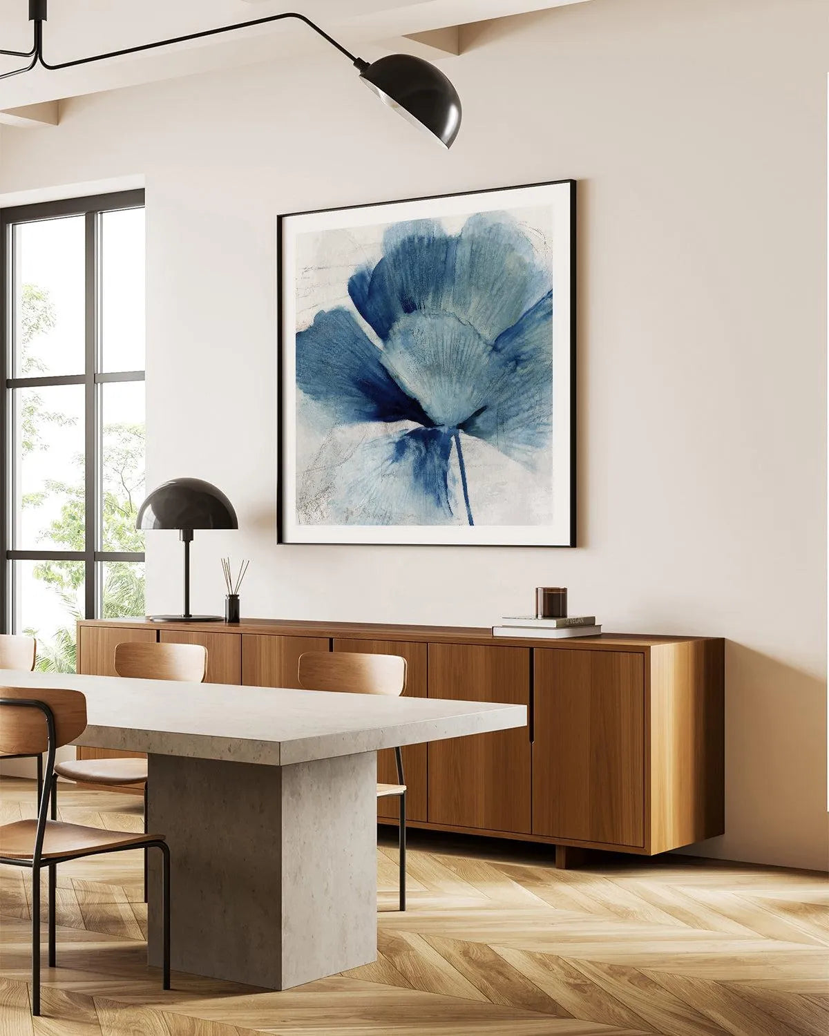 Inky Flower II Art Print from Olive et Oriel where you can shop wallpaper and artworks online