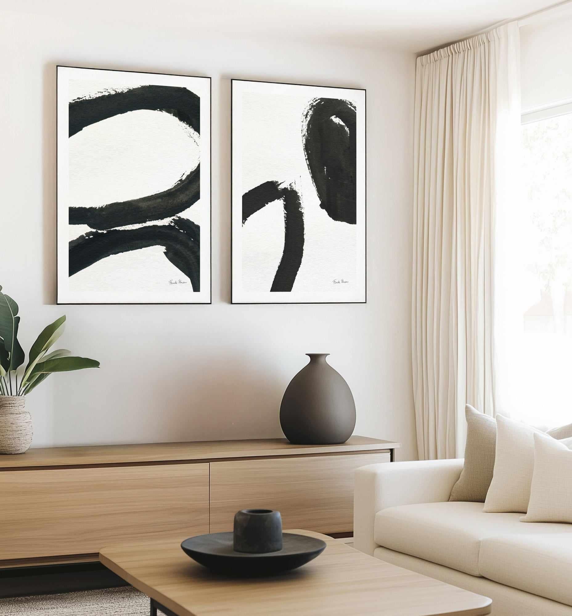 Inky II | Art Print from Olive et Oriel where you can shop wallpaper and artworks online