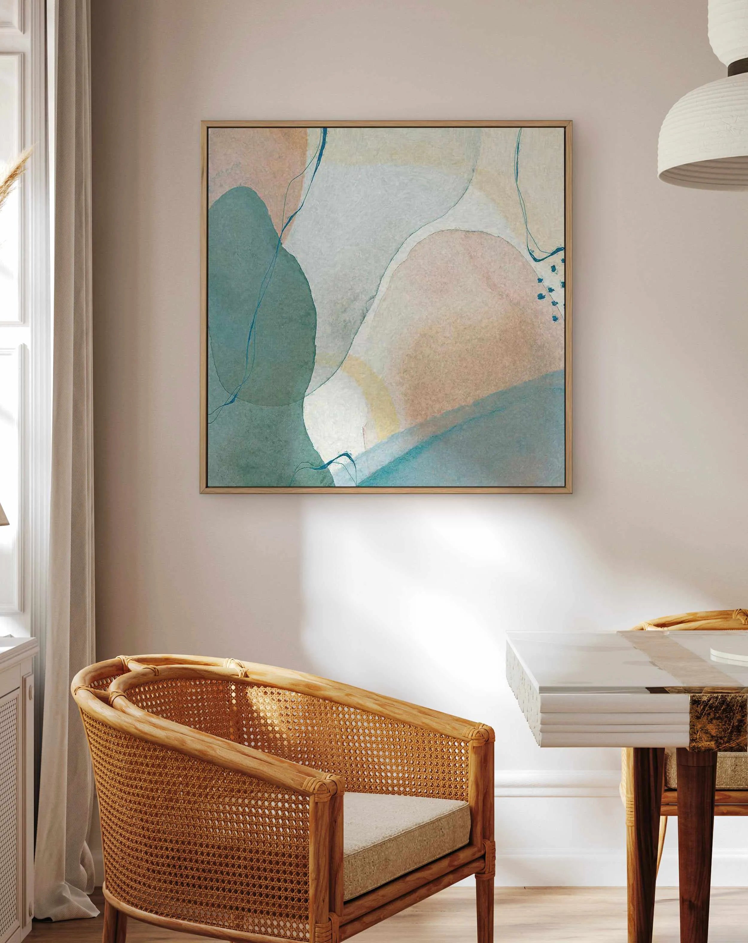 Inky Abstract I | Framed Canvas Art Print from Olive et Oriel where you can shop wallpaper and artworks online