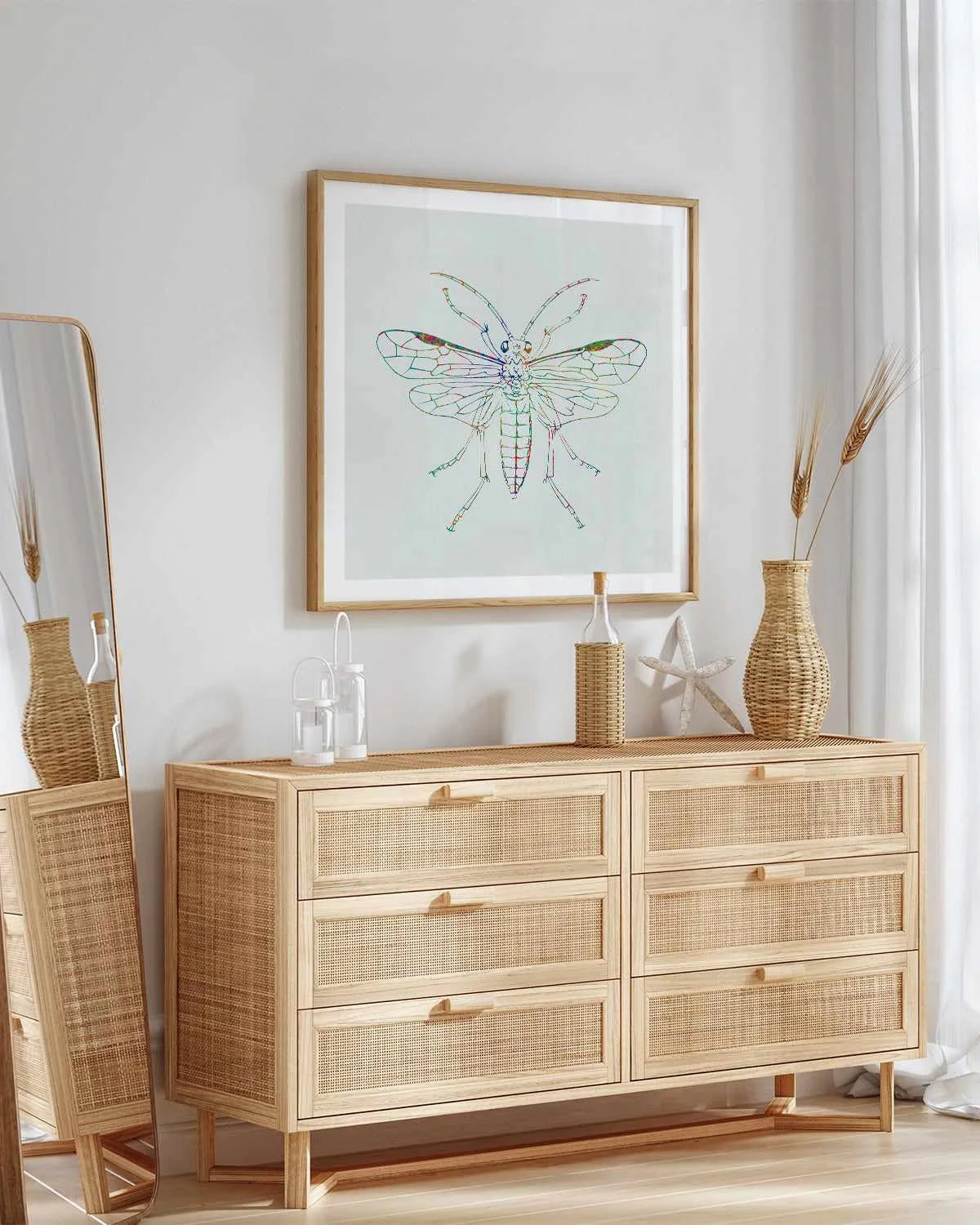 Insect Line Art Print from Olive et Oriel where you can shop wallpaper and artworks online