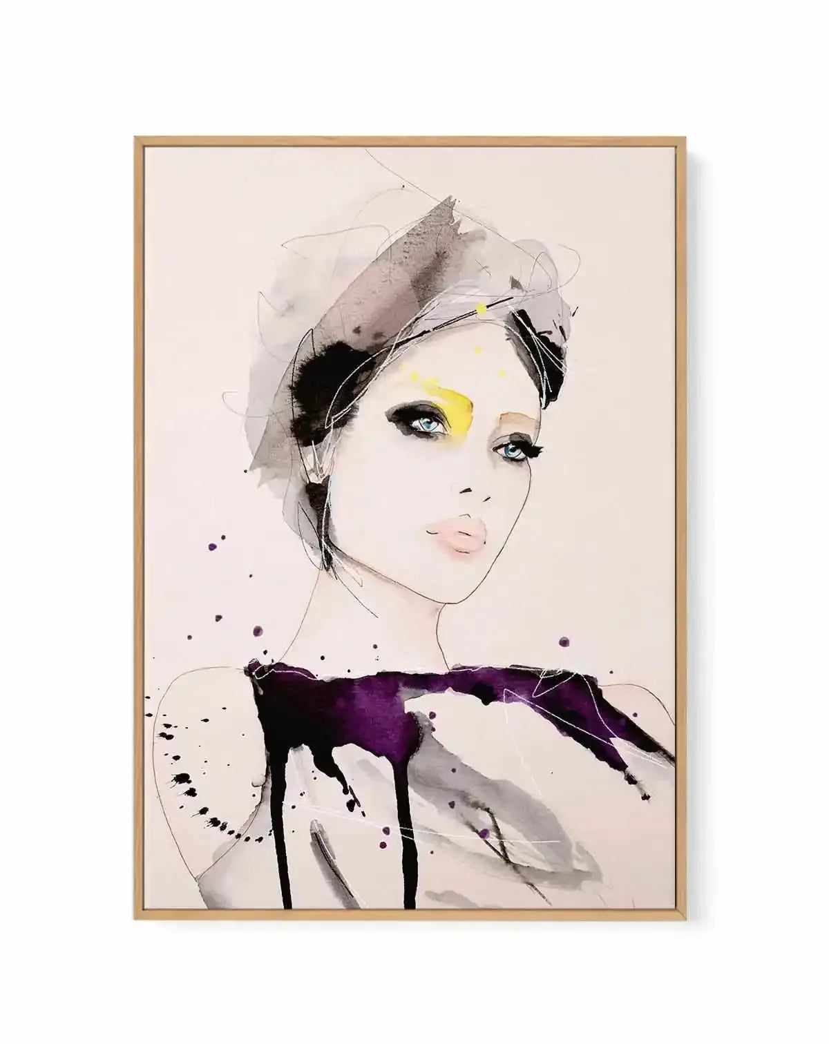 Intent by Leigh Viner | Framed Canvas Art Print from Olive et Oriel where you can shop wallpaper and artworks online