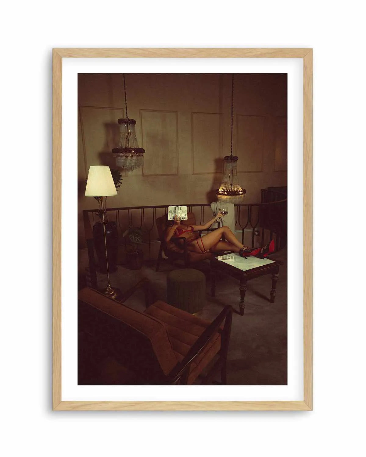 In the Library by Mario Stefanelli Art Print from Olive et Oriel where you can shop wallpaper and artworks online