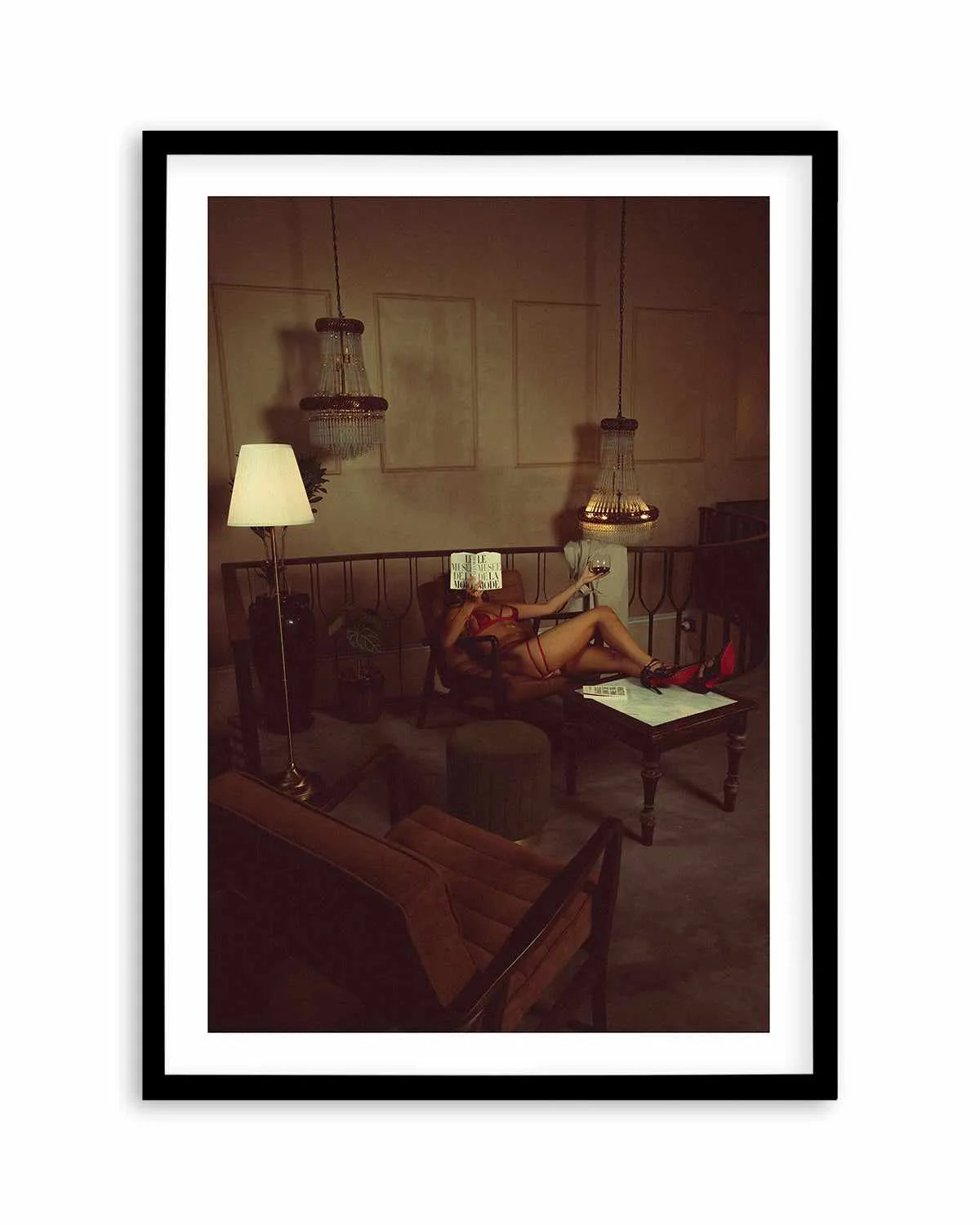 In the Library by Mario Stefanelli Art Print from Olive et Oriel where you can shop wallpaper and artworks online
