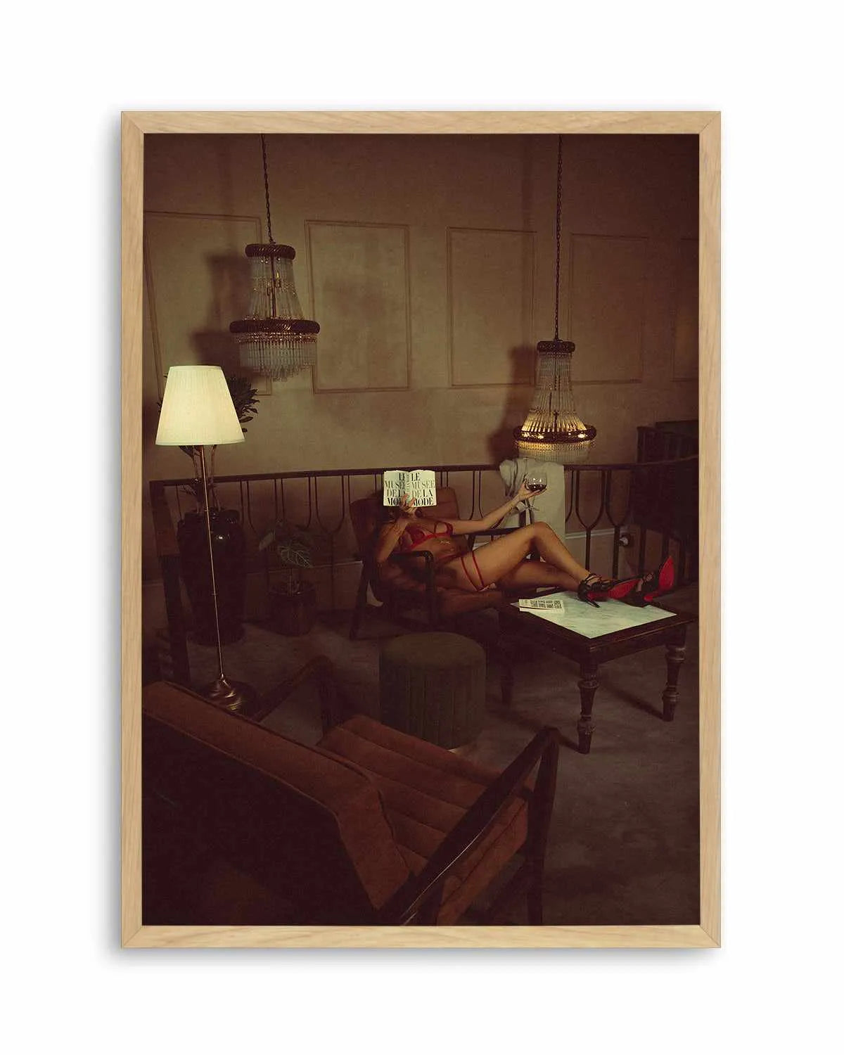 In the Library by Mario Stefanelli Art Print from Olive et Oriel where you can shop wallpaper and artworks online