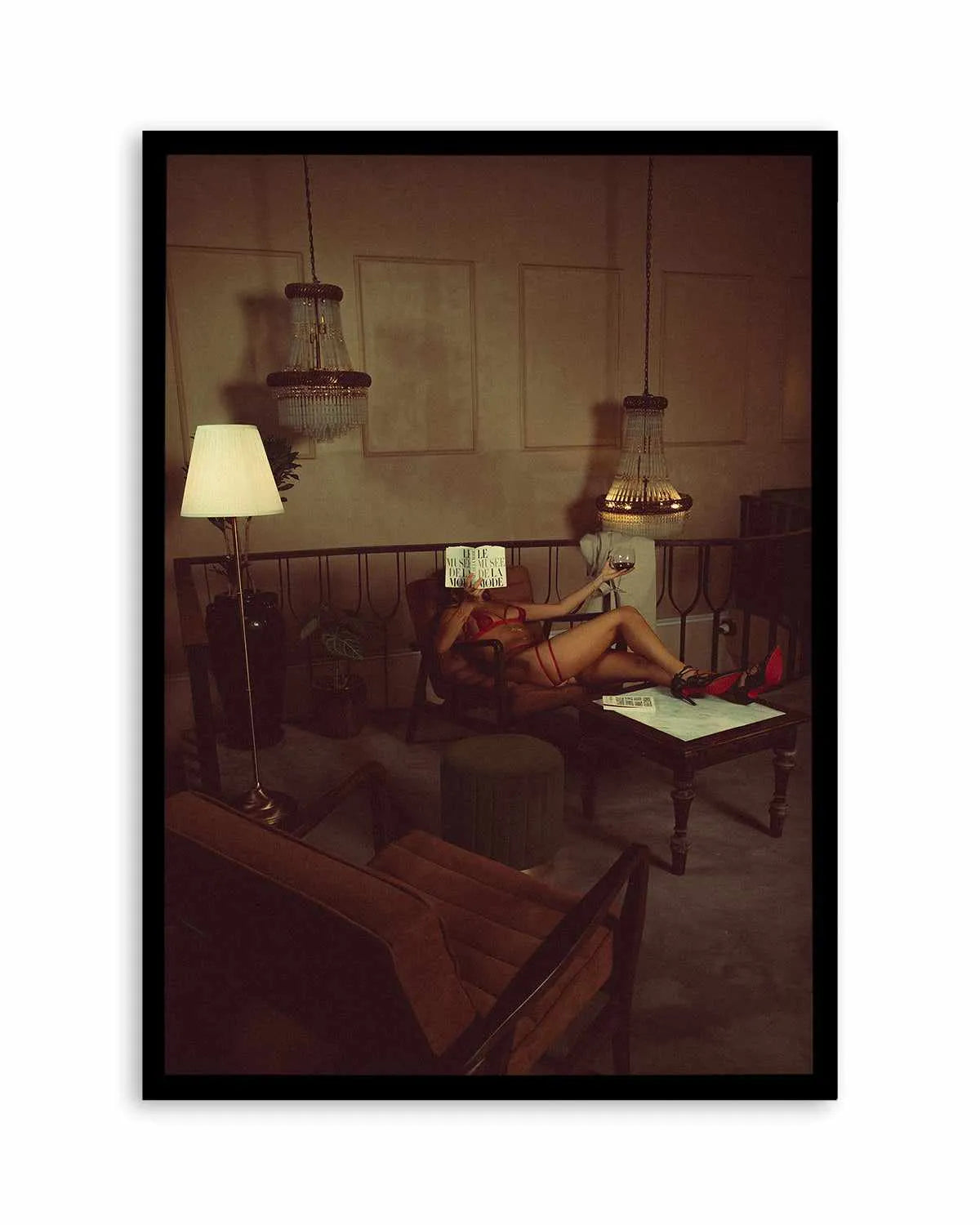 In the Library by Mario Stefanelli Art Print from Olive et Oriel where you can shop wallpaper and artworks online