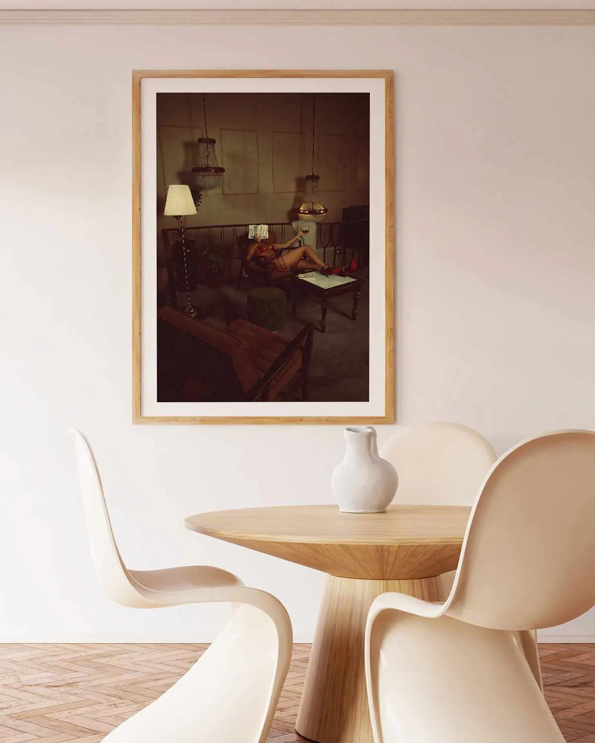 In the Library by Mario Stefanelli Art Print from Olive et Oriel where you can shop wallpaper and artworks online