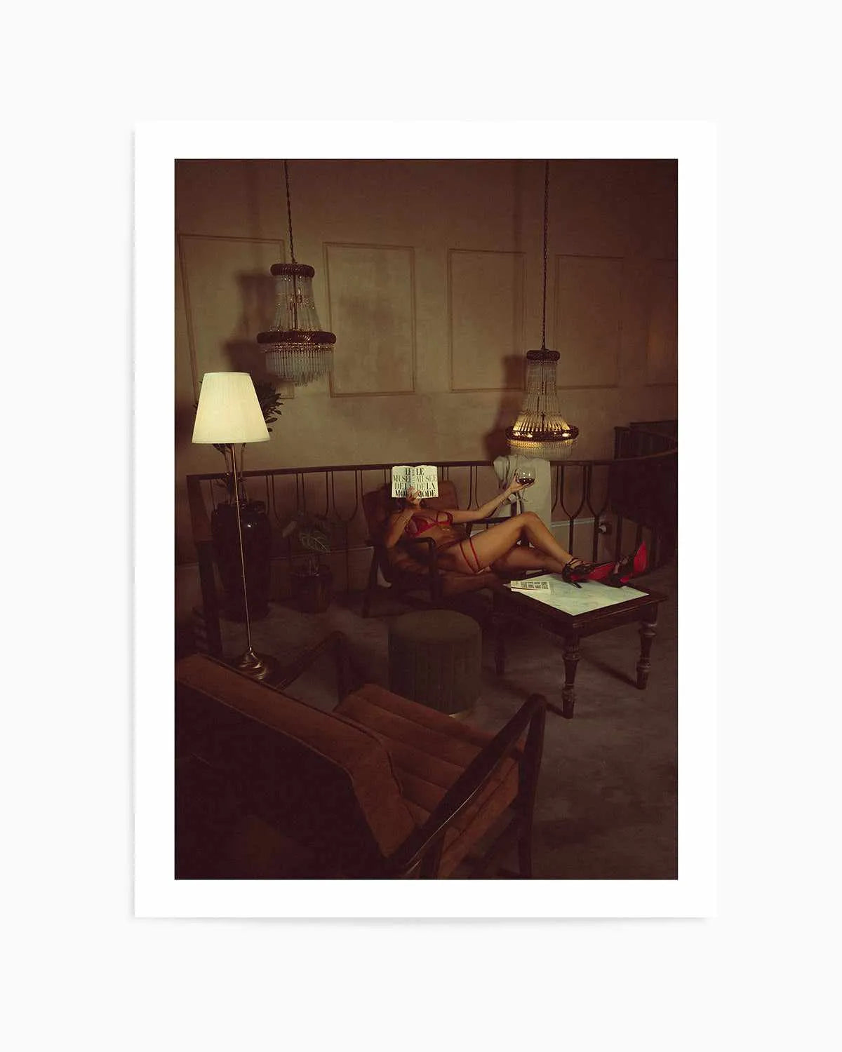 In the Library by Mario Stefanelli Art Print from Olive et Oriel where you can shop wallpaper and artworks online