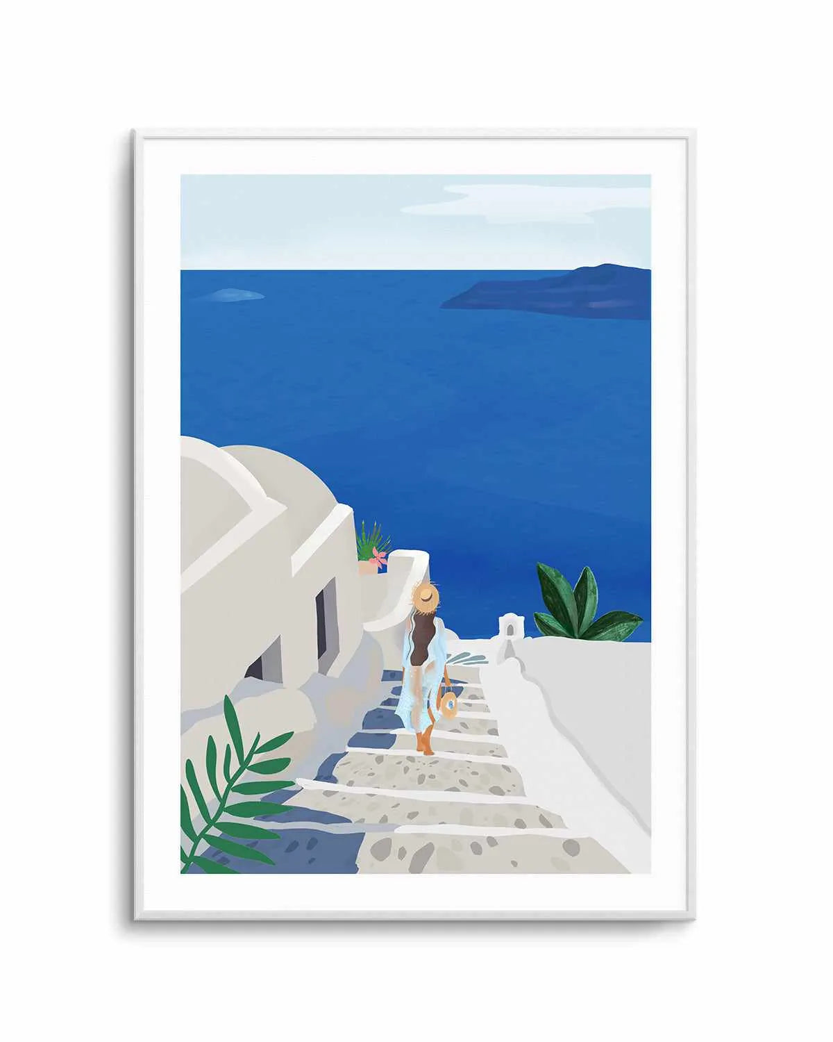 Into the Blue by Petra Lizde Art Print from Olive et Oriel where you can shop wallpaper and artworks online