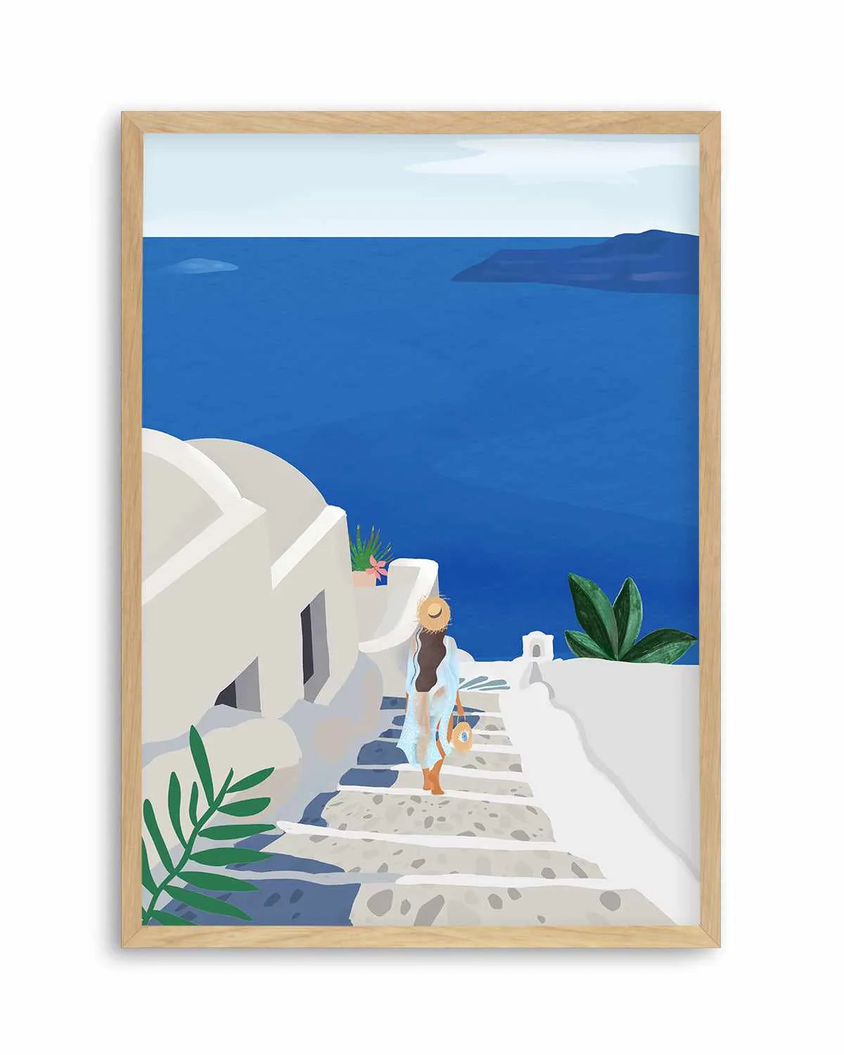 Into the Blue by Petra Lizde Art Print from Olive et Oriel where you can shop wallpaper and artworks online