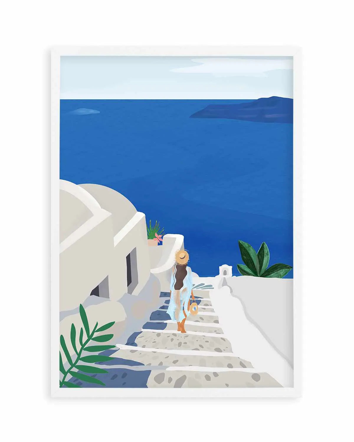 Into the Blue by Petra Lizde Art Print from Olive et Oriel where you can shop wallpaper and artworks online