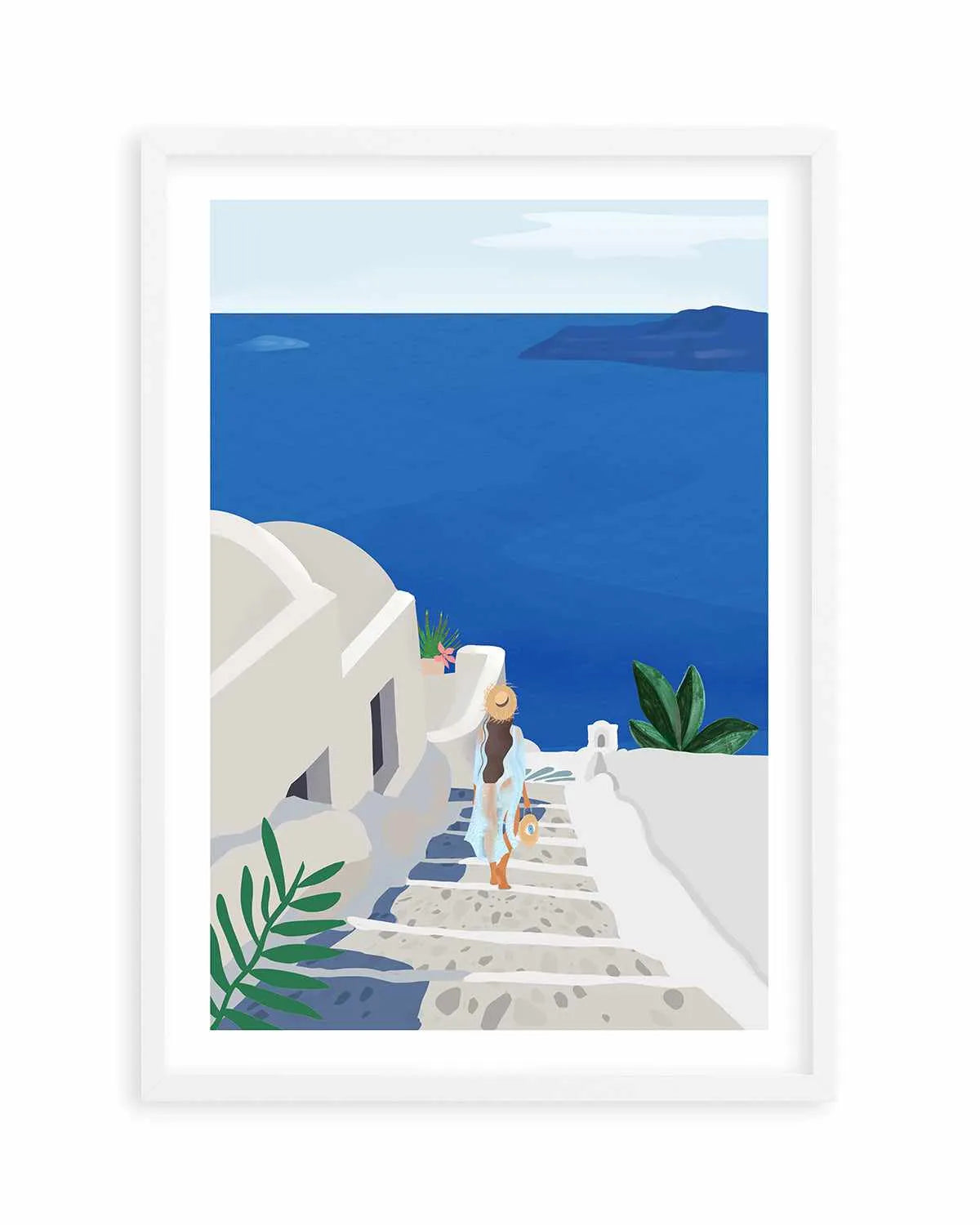 Into the Blue by Petra Lizde Art Print from Olive et Oriel where you can shop wallpaper and artworks online