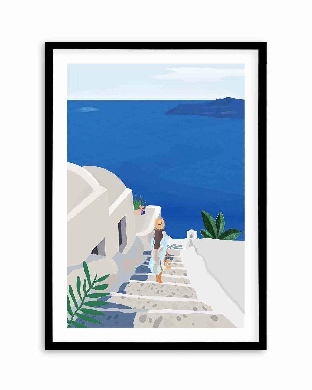 Into the Blue by Petra Lizde Art Print from Olive et Oriel where you can shop wallpaper and artworks online