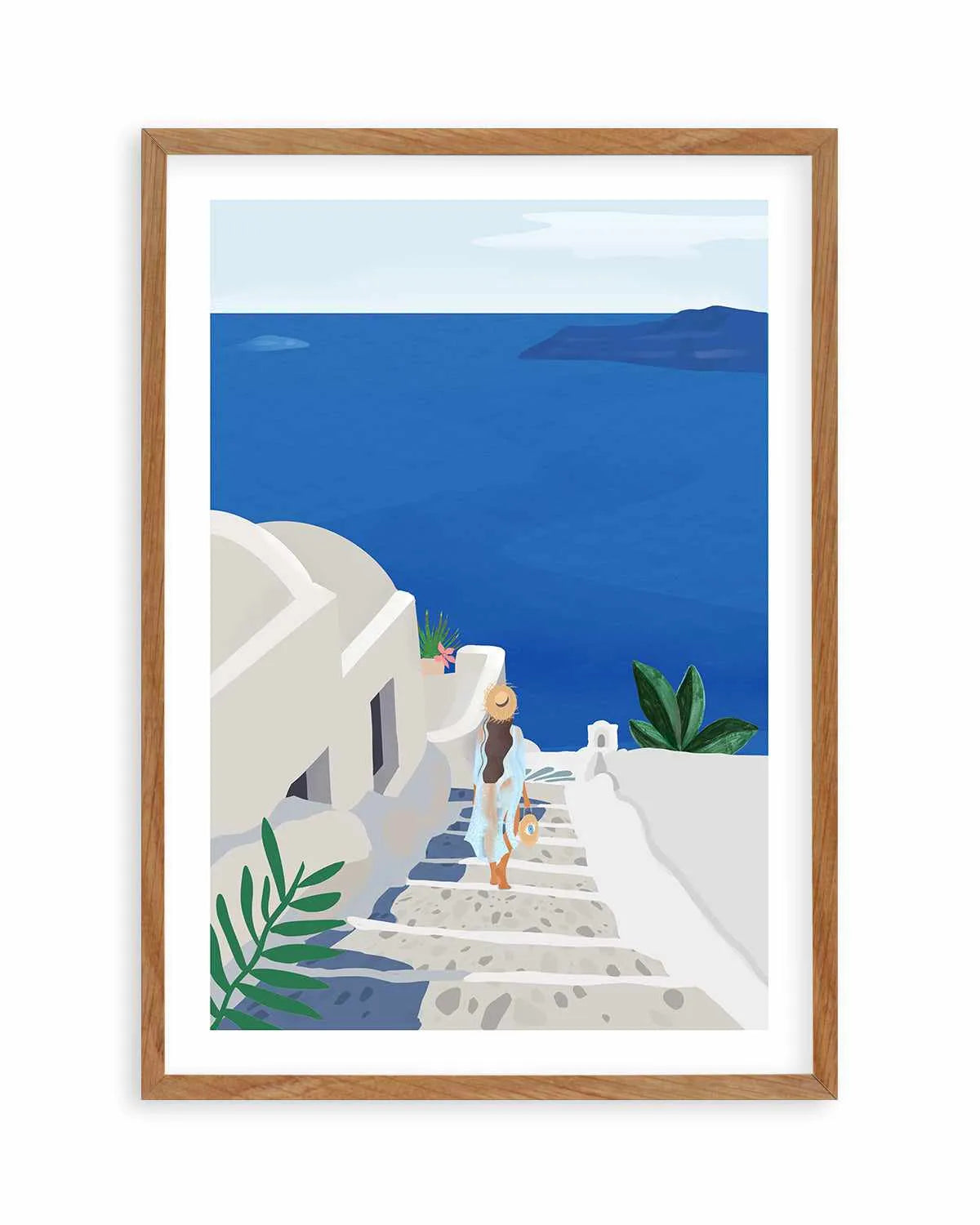 Into the Blue by Petra Lizde Art Print from Olive et Oriel where you can shop wallpaper and artworks online