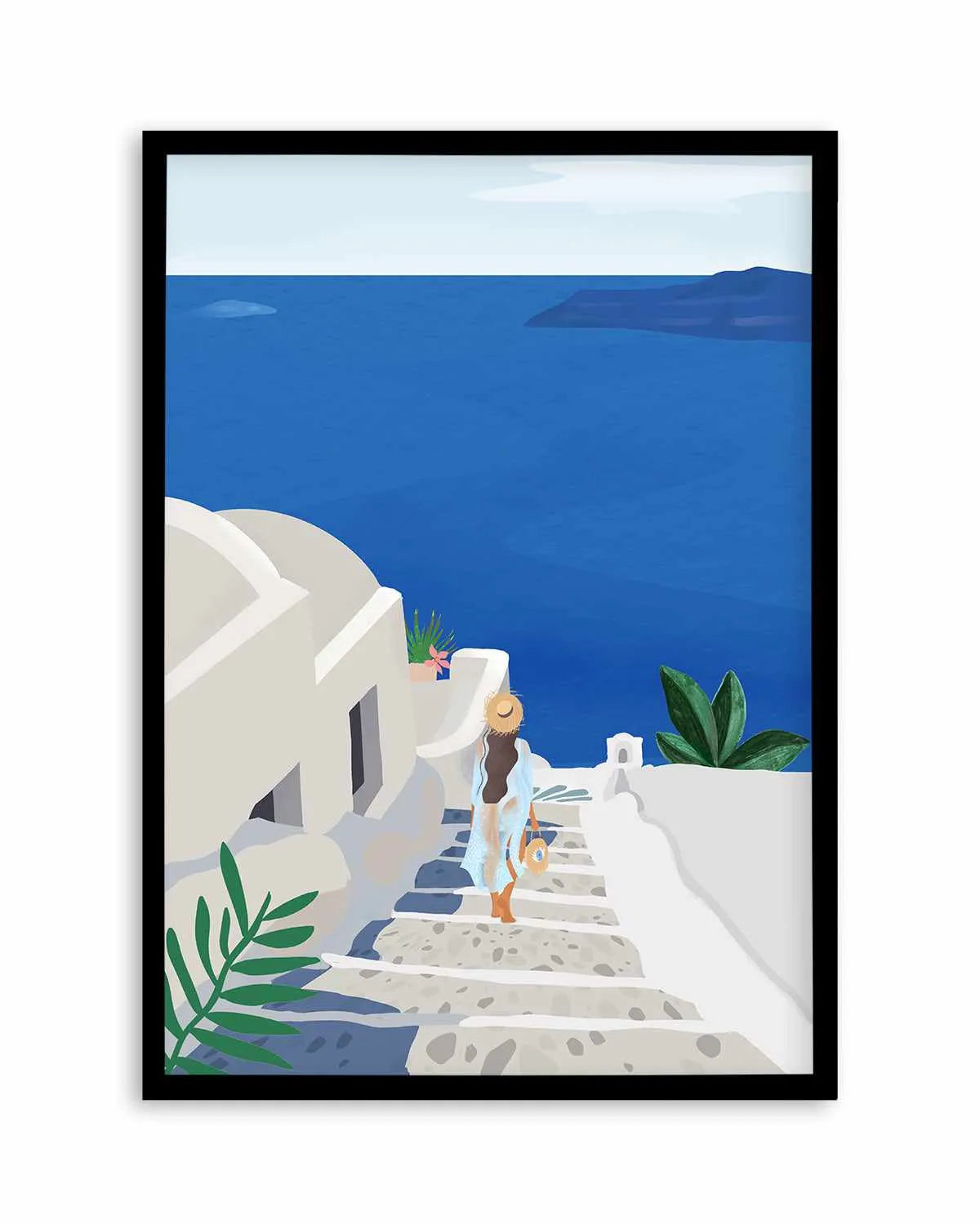 Into the Blue by Petra Lizde Art Print from Olive et Oriel where you can shop wallpaper and artworks online