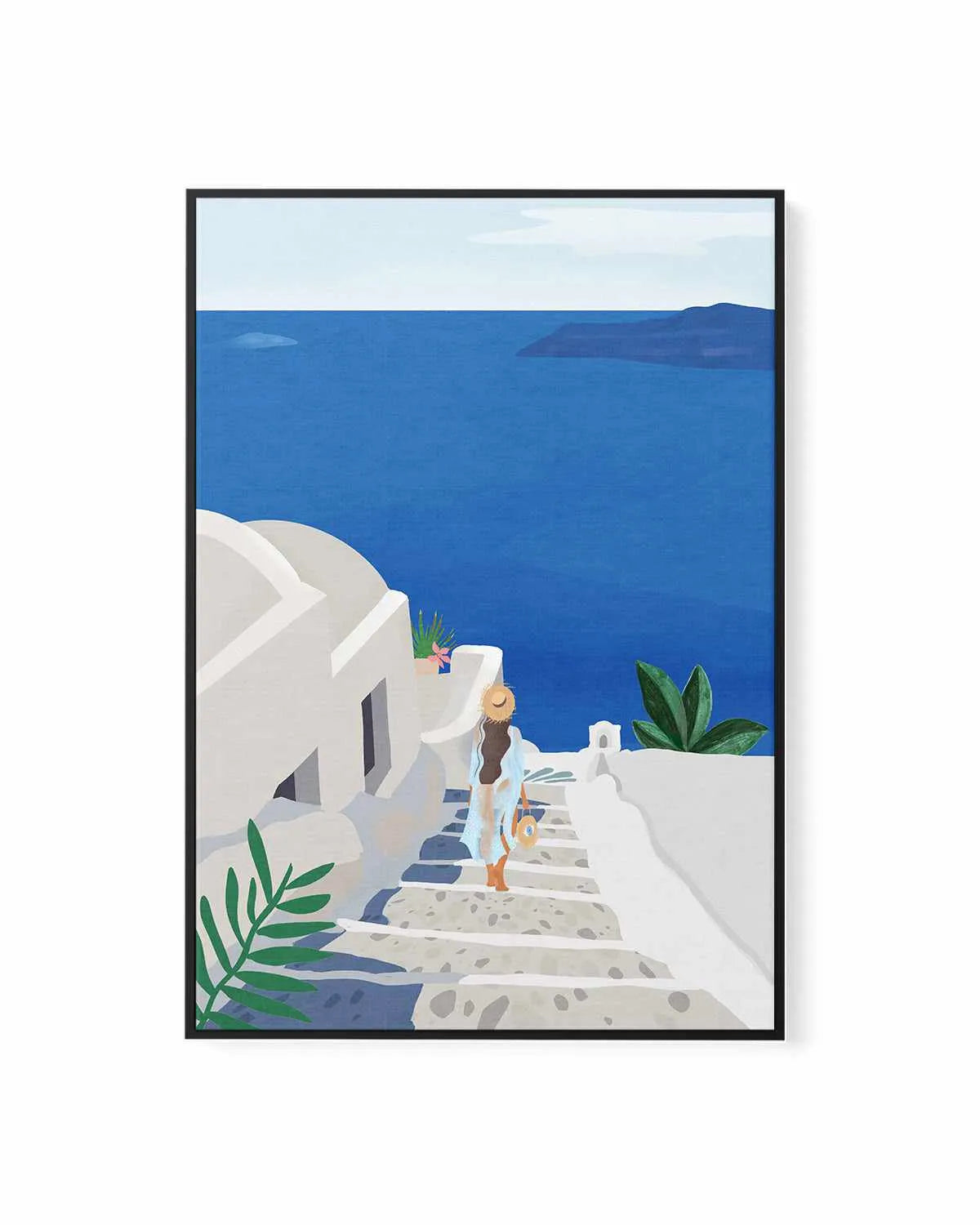 Into the Blue by Petra Lizde | Framed Canvas Art Print from Olive et Oriel where you can shop wallpaper and artworks online