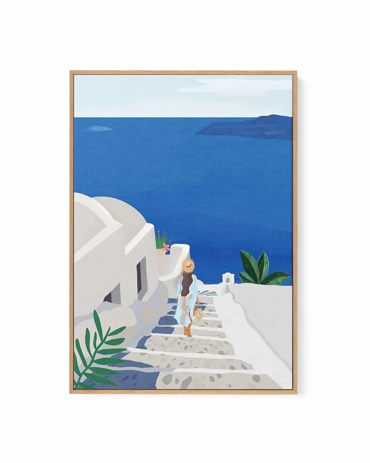 Into the Blue by Petra Lizde | Framed Canvas Art Print from Olive et Oriel where you can shop wallpaper and artworks online