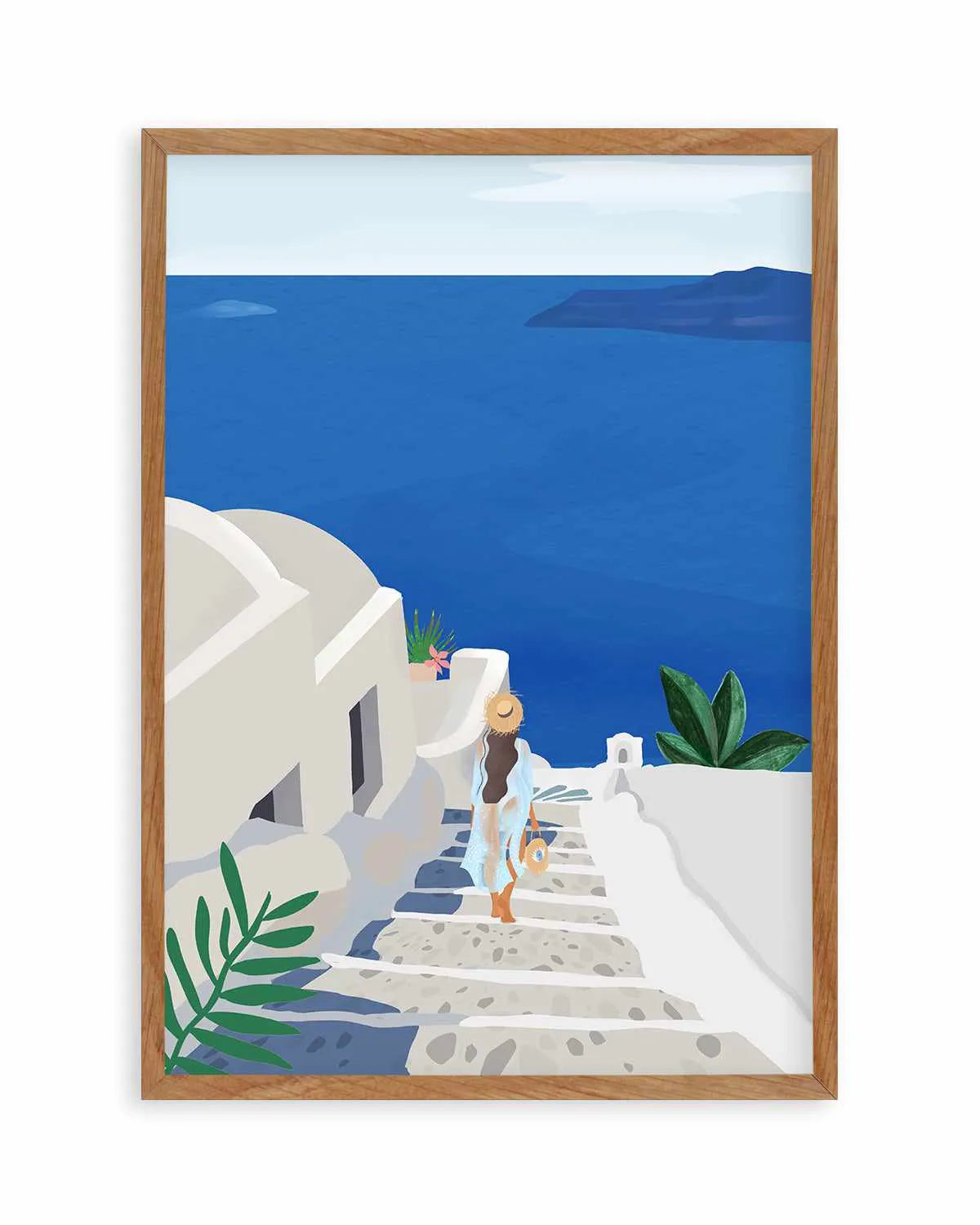 Into the Blue by Petra Lizde Art Print from Olive et Oriel where you can shop wallpaper and artworks online