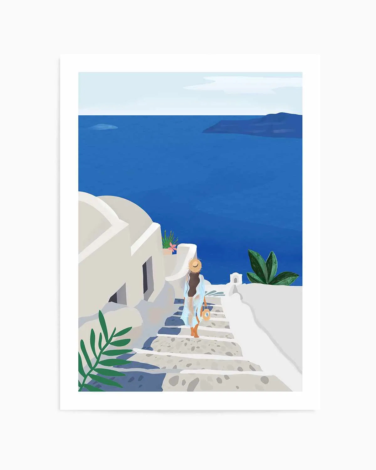 Into the Blue by Petra Lizde Art Print from Olive et Oriel where you can shop wallpaper and artworks online