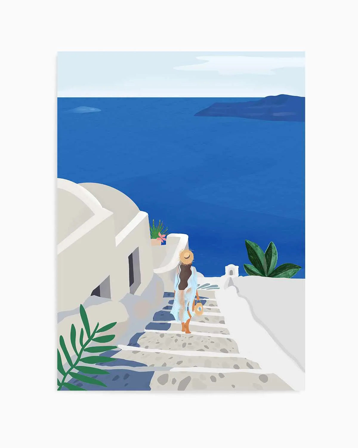 Into the Blue by Petra Lizde Art Print from Olive et Oriel where you can shop wallpaper and artworks online