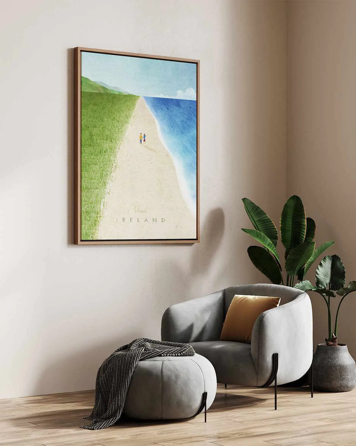 Ireland by Henry Rivers | Framed Canvas Art Print from Olive et Oriel where you can shop wallpaper and artworks online