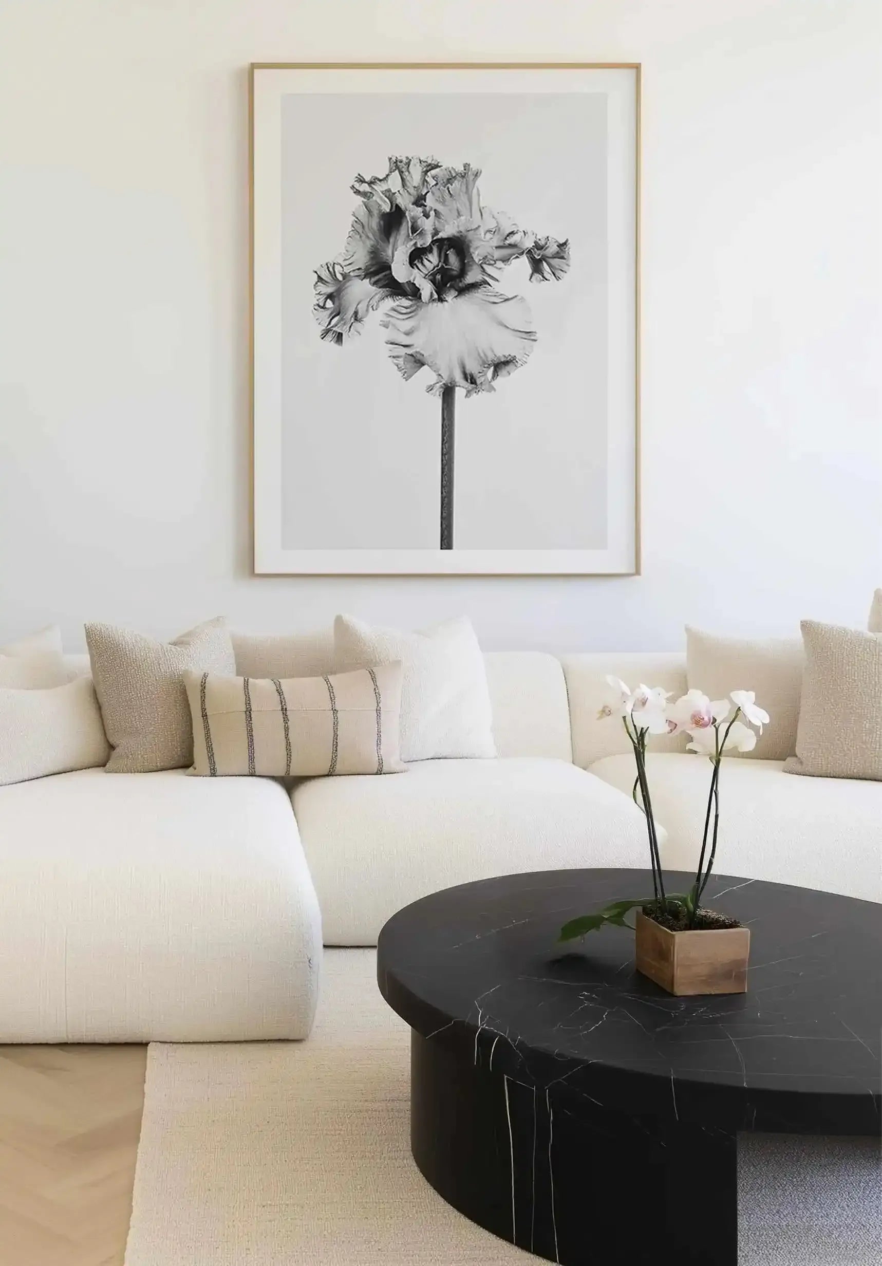 Iris en Noir Art Print from Olive et Oriel where you can shop wallpaper and artworks online