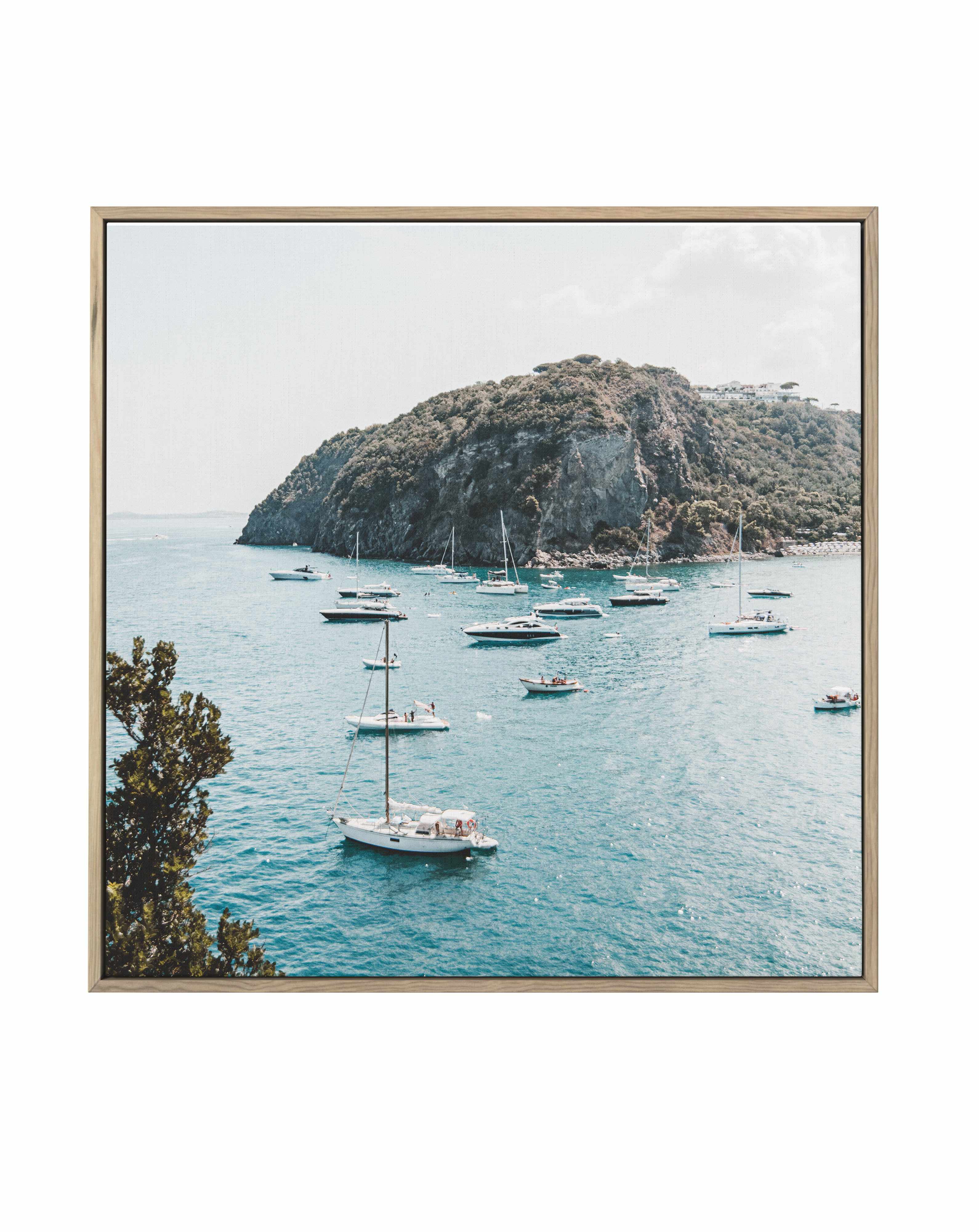 Ischia 72, Italy | Framed Canvas Art Print