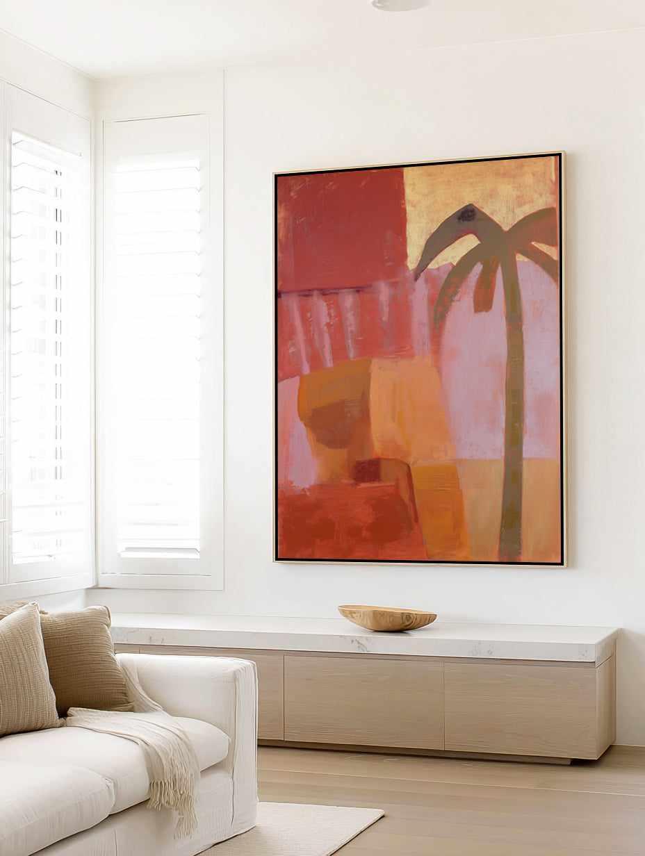 Island Afterglow | Framed Canvas Art Print from Olive et Oriel where you can shop wallpaper and artworks online