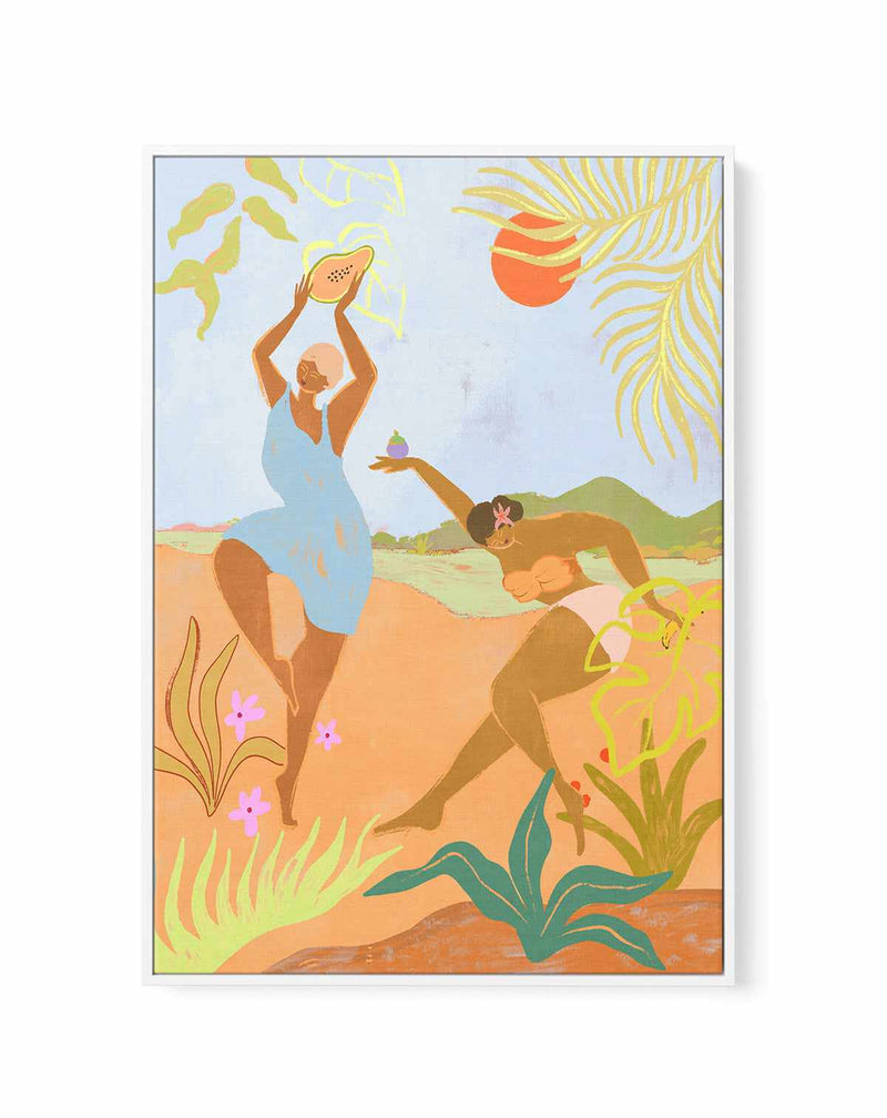 Island Fever by Arty Guava | Framed Canvas Art Print