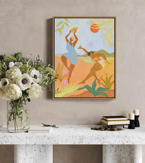 Island Fever by Arty Guava | Framed Canvas Art Print