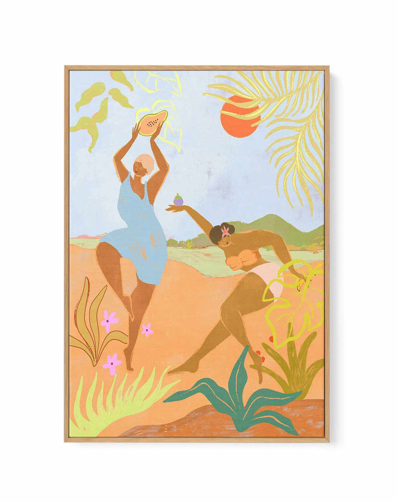 Island Fever by Arty Guava | Framed Canvas Art Print