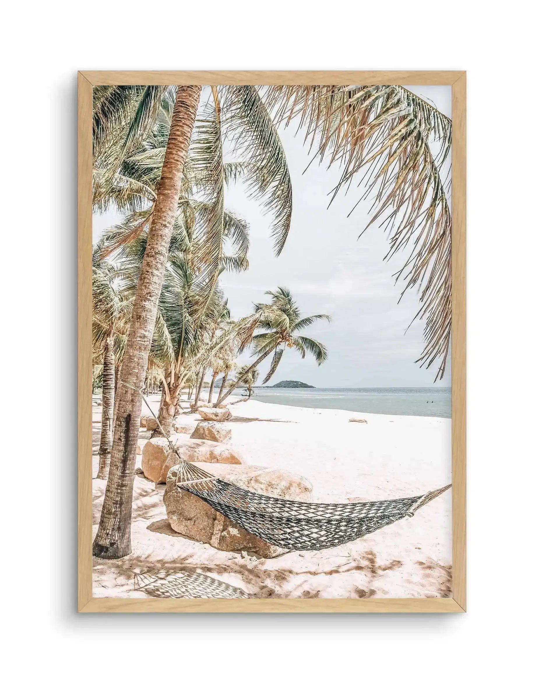 Island Life Art Print-PRINT-Olive et Oriel-Olive et Oriel-A5 | 5.8" x 8.3" | 14.8 x 21cm-Oak-With White Border-Buy-Australian-Art-Prints-Online-with-Olive-et-Oriel-Your-Artwork-Specialists-Austrailia-Decorate-With-Coastal-Photo-Wall-Art-Prints-From-Our-Beach-House-Artwork-Collection-Fine-Poster-and-Framed-Artwork