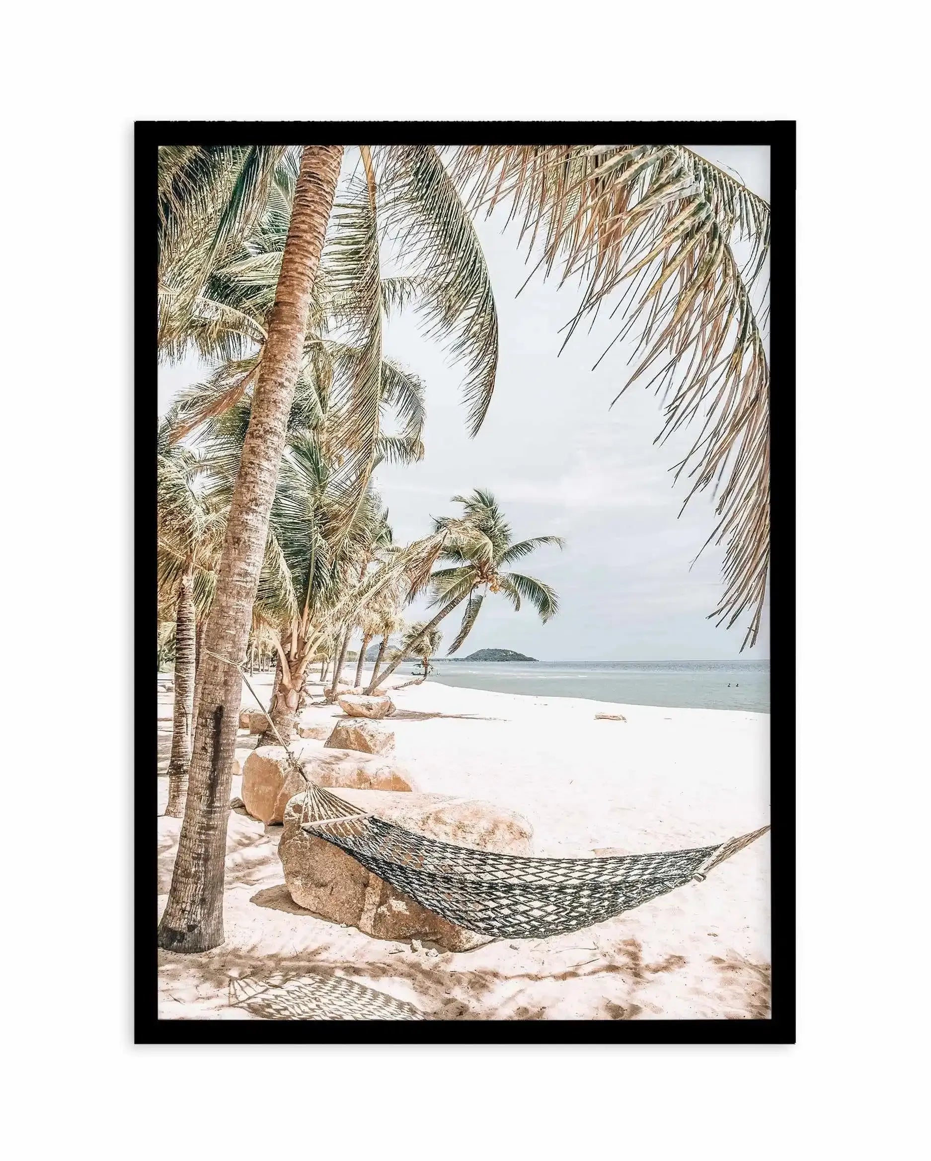 Island Life Art Print-PRINT-Olive et Oriel-Olive et Oriel-A5 | 5.8" x 8.3" | 14.8 x 21cm-Black-With White Border-Buy-Australian-Art-Prints-Online-with-Olive-et-Oriel-Your-Artwork-Specialists-Austrailia-Decorate-With-Coastal-Photo-Wall-Art-Prints-From-Our-Beach-House-Artwork-Collection-Fine-Poster-and-Framed-Artwork