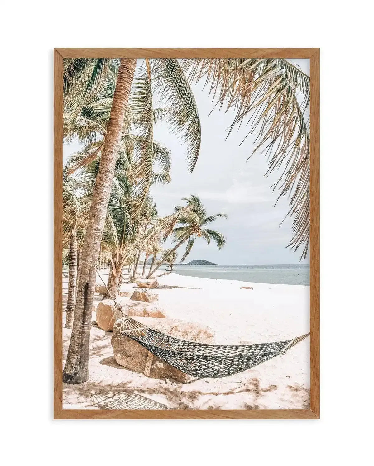 Island Life Art Print-PRINT-Olive et Oriel-Olive et Oriel-50x70 cm | 19.6" x 27.5"-Walnut-With White Border-Buy-Australian-Art-Prints-Online-with-Olive-et-Oriel-Your-Artwork-Specialists-Austrailia-Decorate-With-Coastal-Photo-Wall-Art-Prints-From-Our-Beach-House-Artwork-Collection-Fine-Poster-and-Framed-Artwork