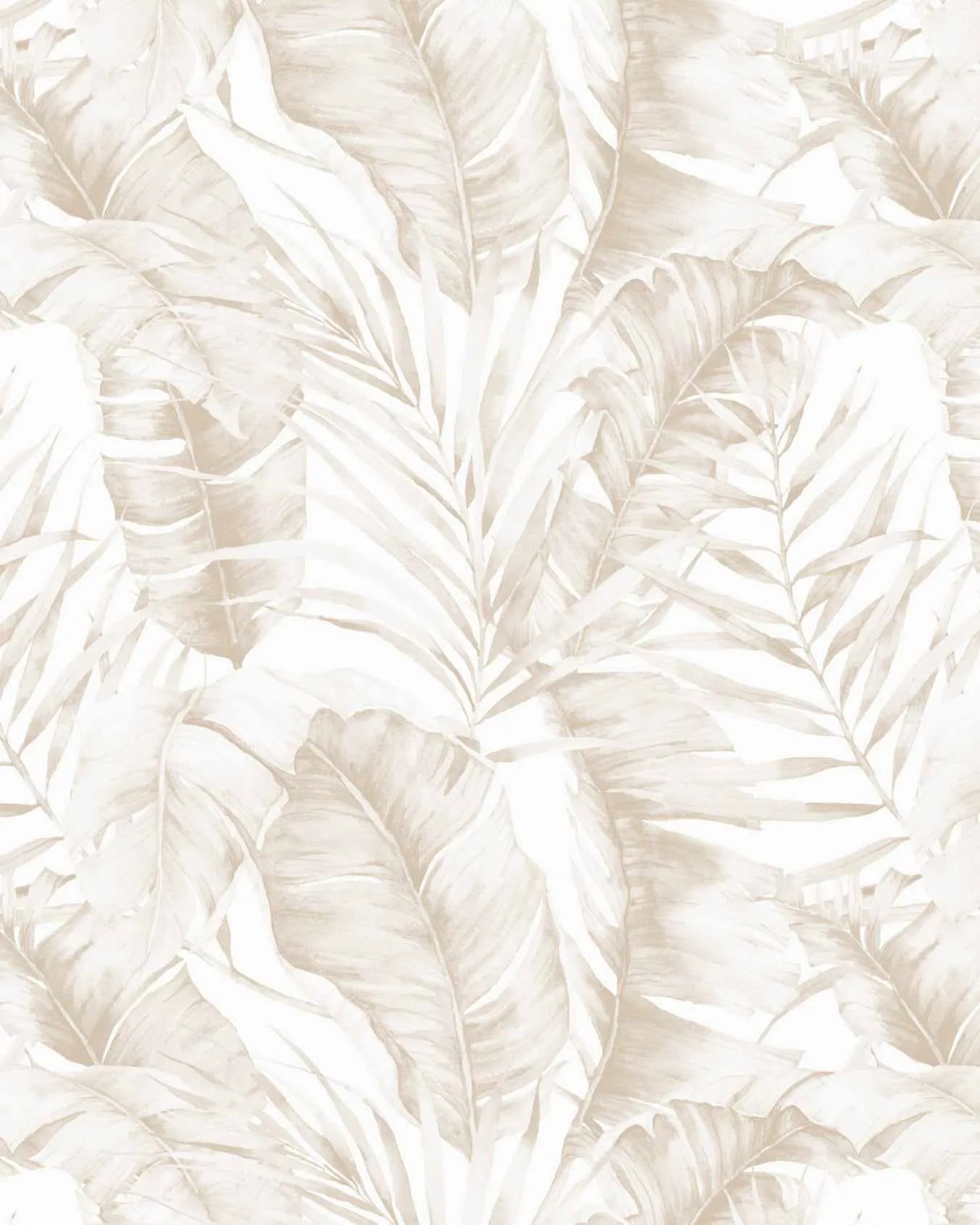 Island Luxe Palm Wallpaper in Sand from Olive et Oriel where you can shop wallpaper and artworks online