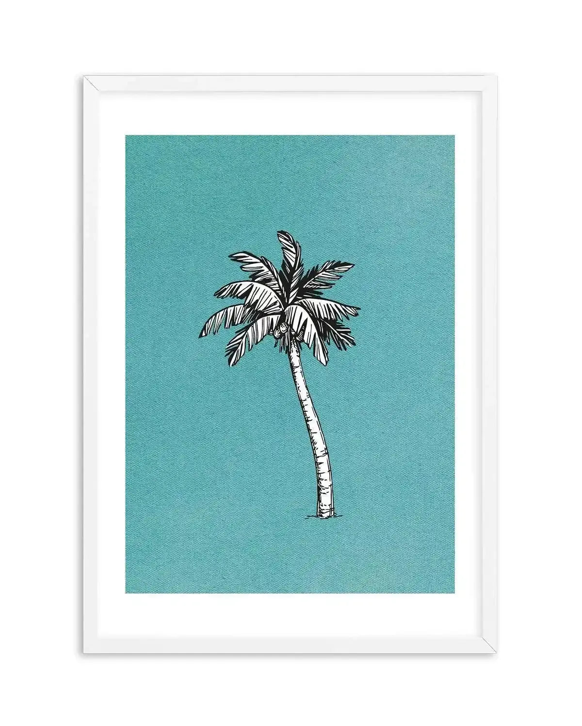 Island Palm I Art Print-PRINT-Olive et Oriel-Olive et Oriel-A4 | 8.3" x 11.7" | 21 x 29.7cm-White-With White Border-Buy-Australian-Art-Prints-Online-with-Olive-et-Oriel-Your-Artwork-Specialists-Austrailia-Decorate-With-Coastal-Photo-Wall-Art-Prints-From-Our-Beach-House-Artwork-Collection-Fine-Poster-and-Framed-Artwork
