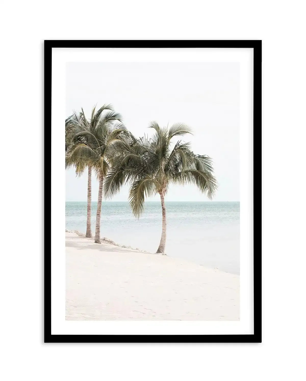 Island Palms Art Print-PRINT-Olive et Oriel-Olive et Oriel-A4 | 8.3" x 11.7" | 21 x 29.7cm-Black-With White Border-Buy-Australian-Art-Prints-Online-with-Olive-et-Oriel-Your-Artwork-Specialists-Austrailia-Decorate-With-Coastal-Photo-Wall-Art-Prints-From-Our-Beach-House-Artwork-Collection-Fine-Poster-and-Framed-Artwork