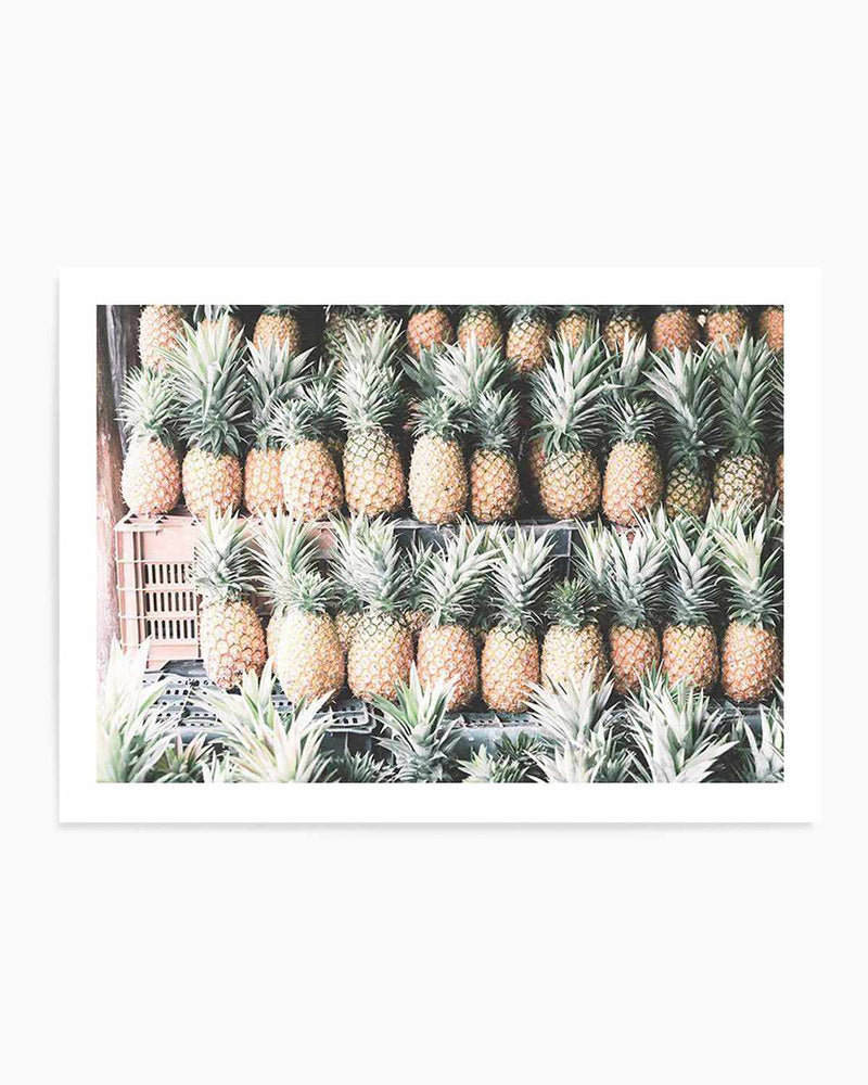 Island Road Trip | Pineapples Art Print