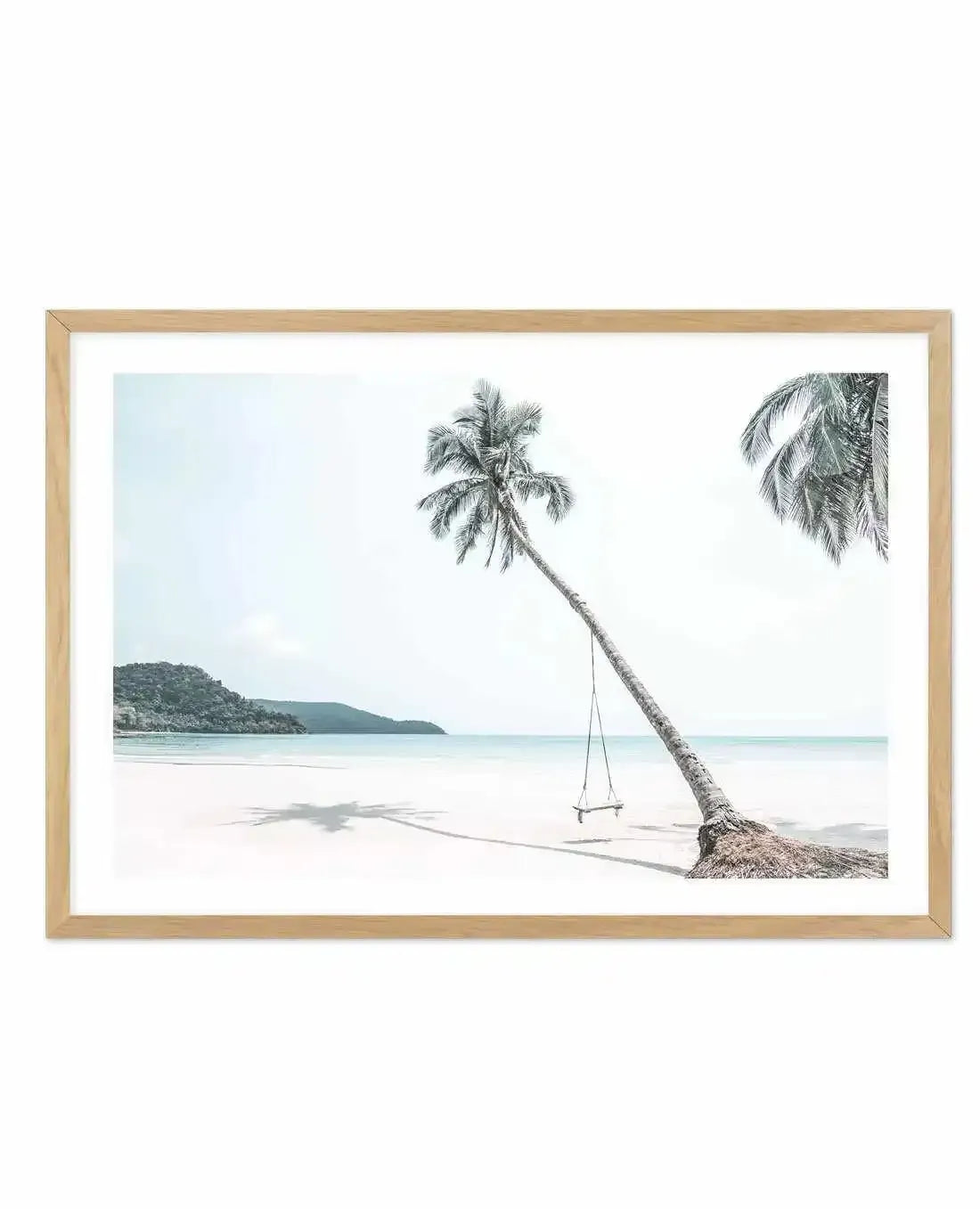 Island Time Art Print-PRINT-Olive et Oriel-Olive et Oriel-A5 | 5.8" x 8.3" | 14.8 x 21cm-Oak-With White Border-Buy-Australian-Art-Prints-Online-with-Olive-et-Oriel-Your-Artwork-Specialists-Austrailia-Decorate-With-Coastal-Photo-Wall-Art-Prints-From-Our-Beach-House-Artwork-Collection-Fine-Poster-and-Framed-Artwork