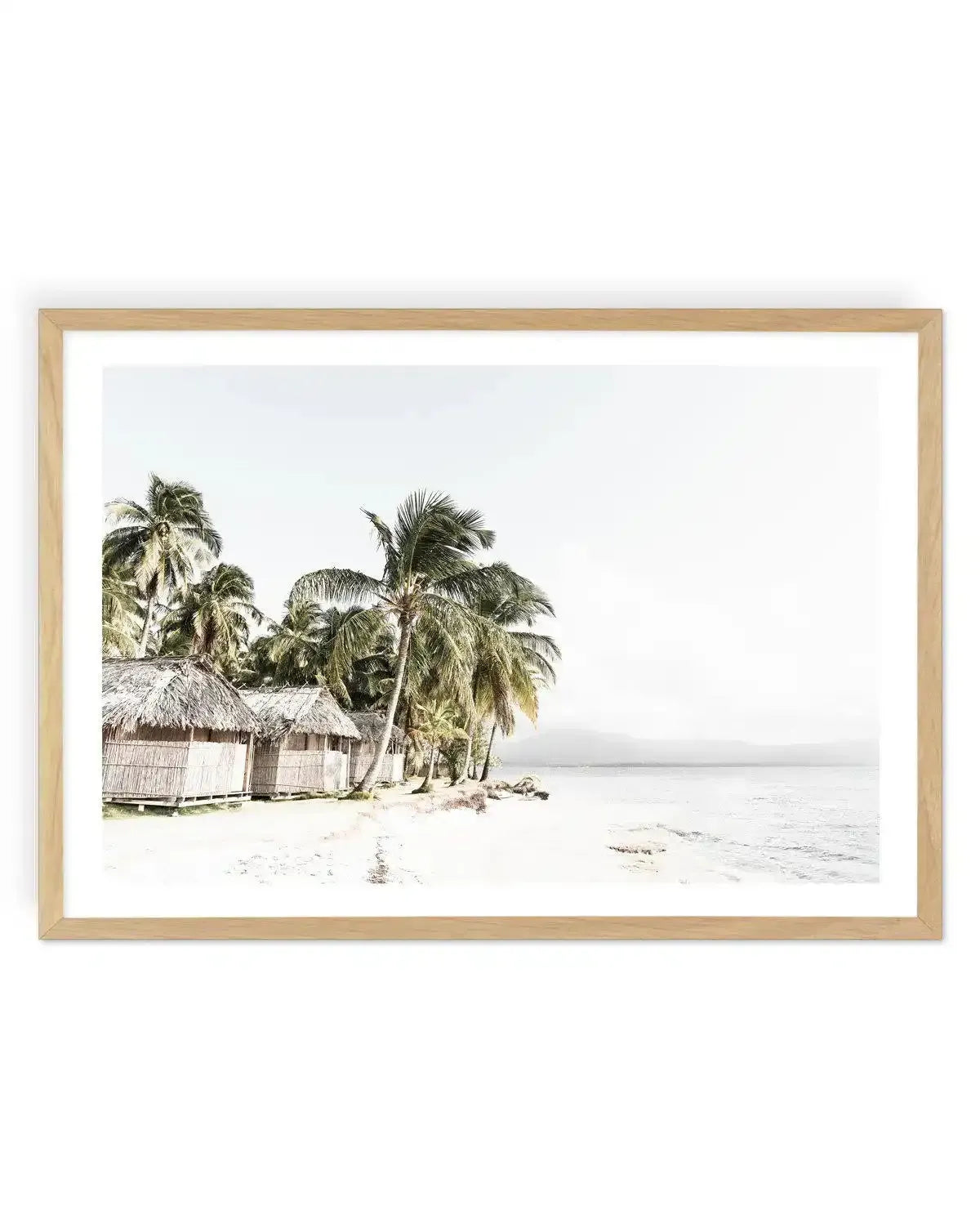 Island Villas Art Print-PRINT-Olive et Oriel-Olive et Oriel-A4 | 8.3" x 11.7" | 21 x 29.7cm-Oak-With White Border-Buy-Australian-Art-Prints-Online-with-Olive-et-Oriel-Your-Artwork-Specialists-Austrailia-Decorate-With-Coastal-Photo-Wall-Art-Prints-From-Our-Beach-House-Artwork-Collection-Fine-Poster-and-Framed-Artwork