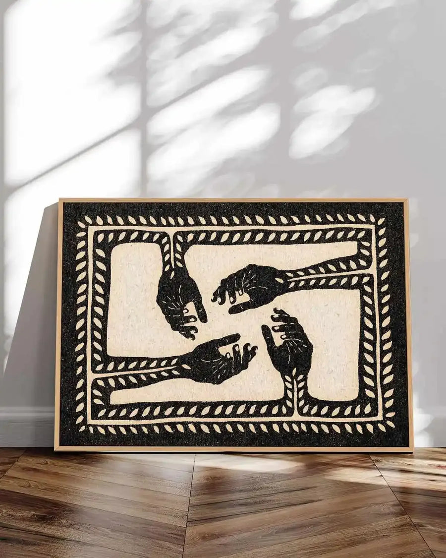 It Flows Through Us by David Schmitt | Framed Canvas Art Print from Olive et Oriel where you can shop wallpaper and artworks online