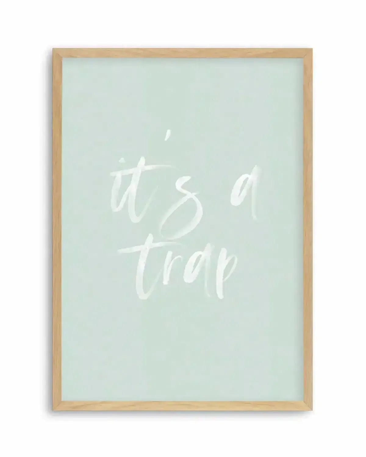 It's A Trap | 3 Colours Options Art Print from Olive et Oriel where you can shop wallpaper and artworks online