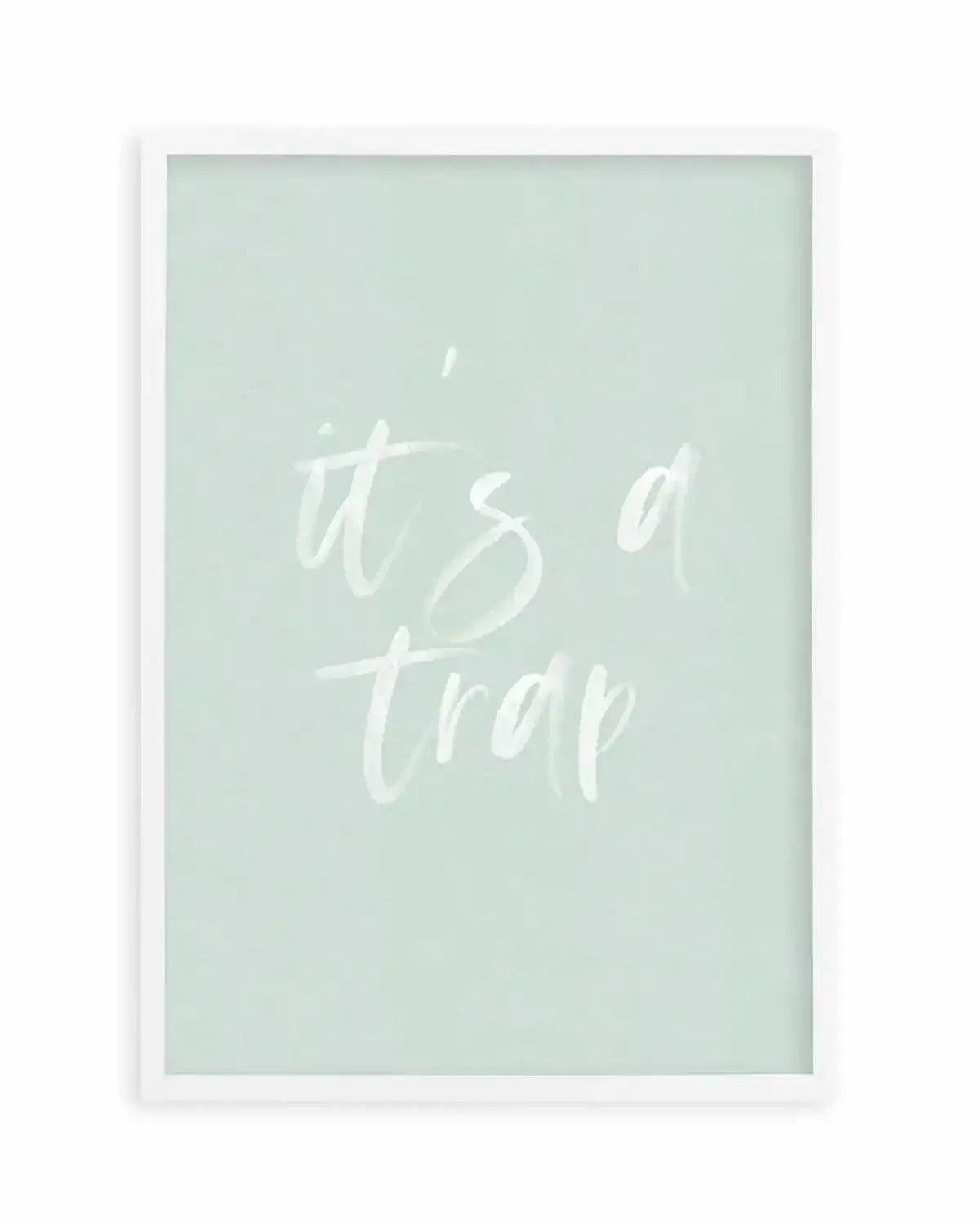 It's A Trap | 3 Colours Options Art Print from Olive et Oriel where you can shop wallpaper and artworks online